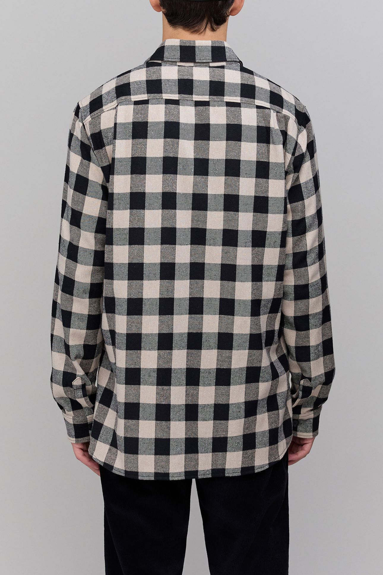 BLACK SHIRT LENZING™ ECOVERO™ CHECK HOMME 2