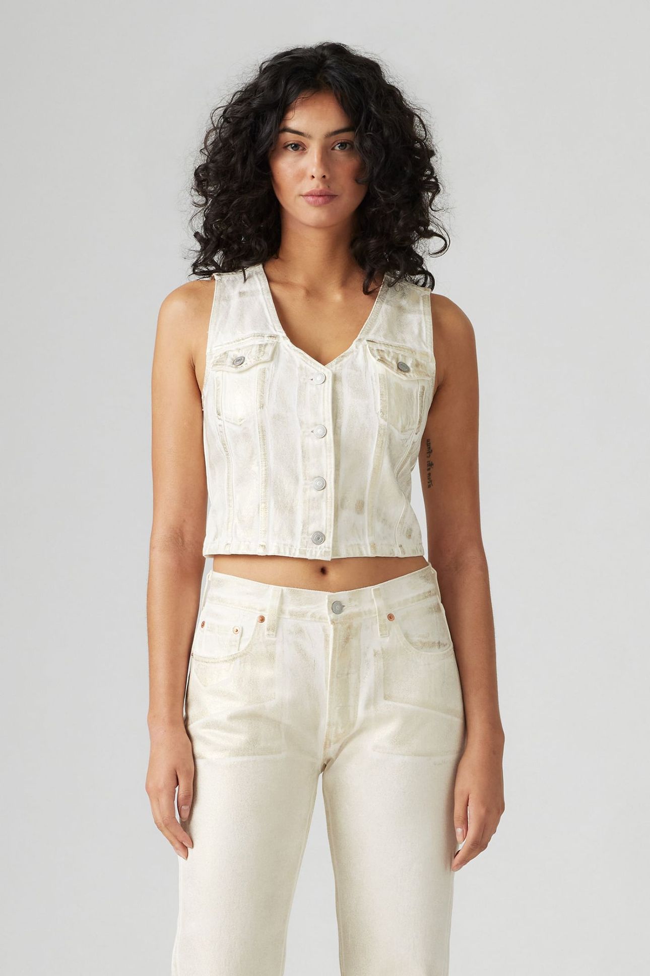 BELLA DENIM CORSET LUMINARY VEST 1