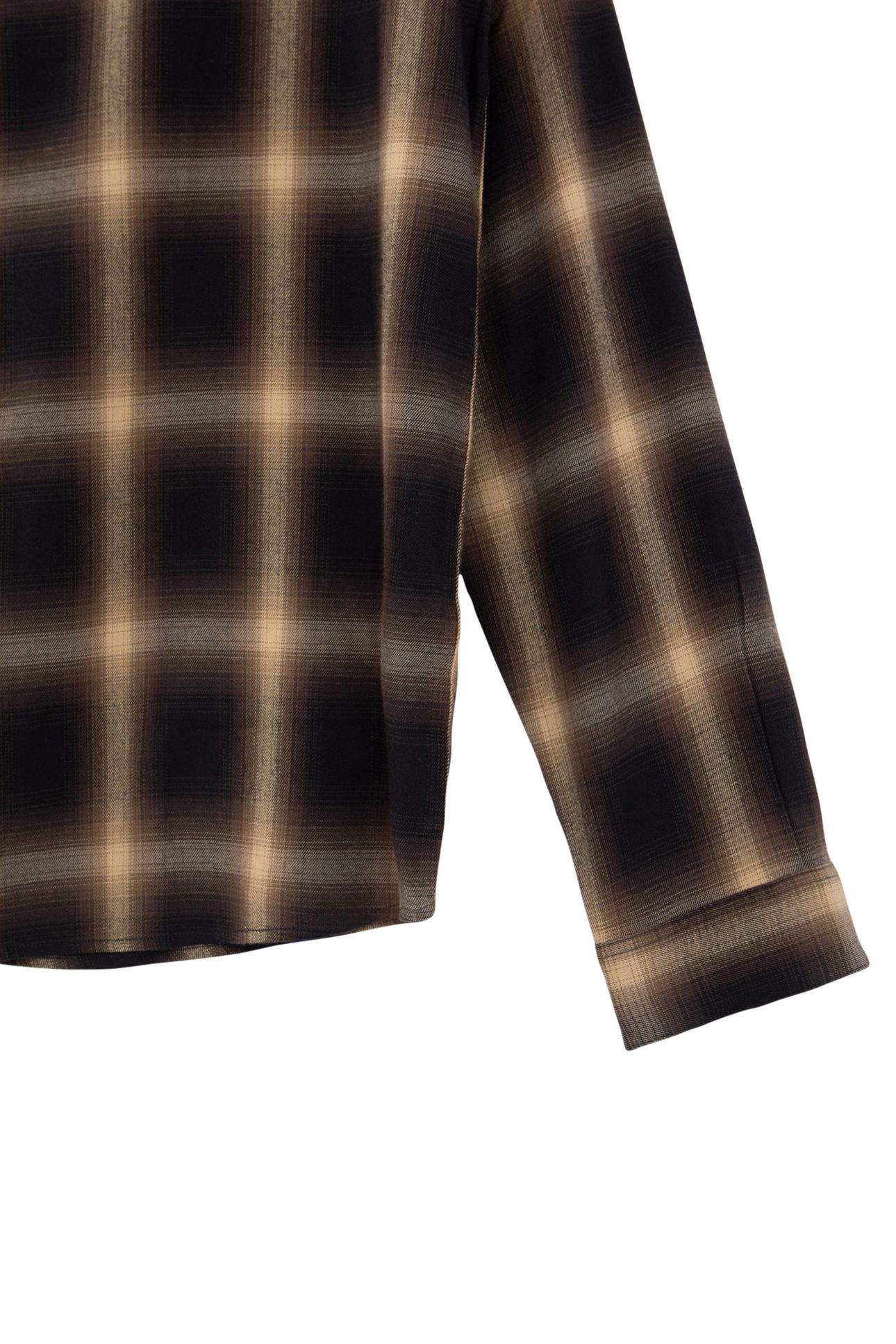 SHIRT REGULAR DARK KHAKI CHECK PATTERN HOMME 6