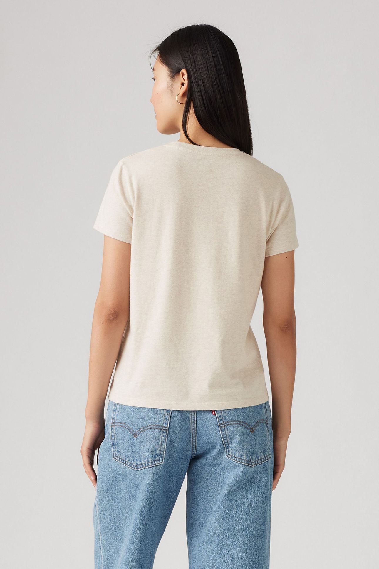 PERFECT TEE OATMEAL HEATHER B0279S 2