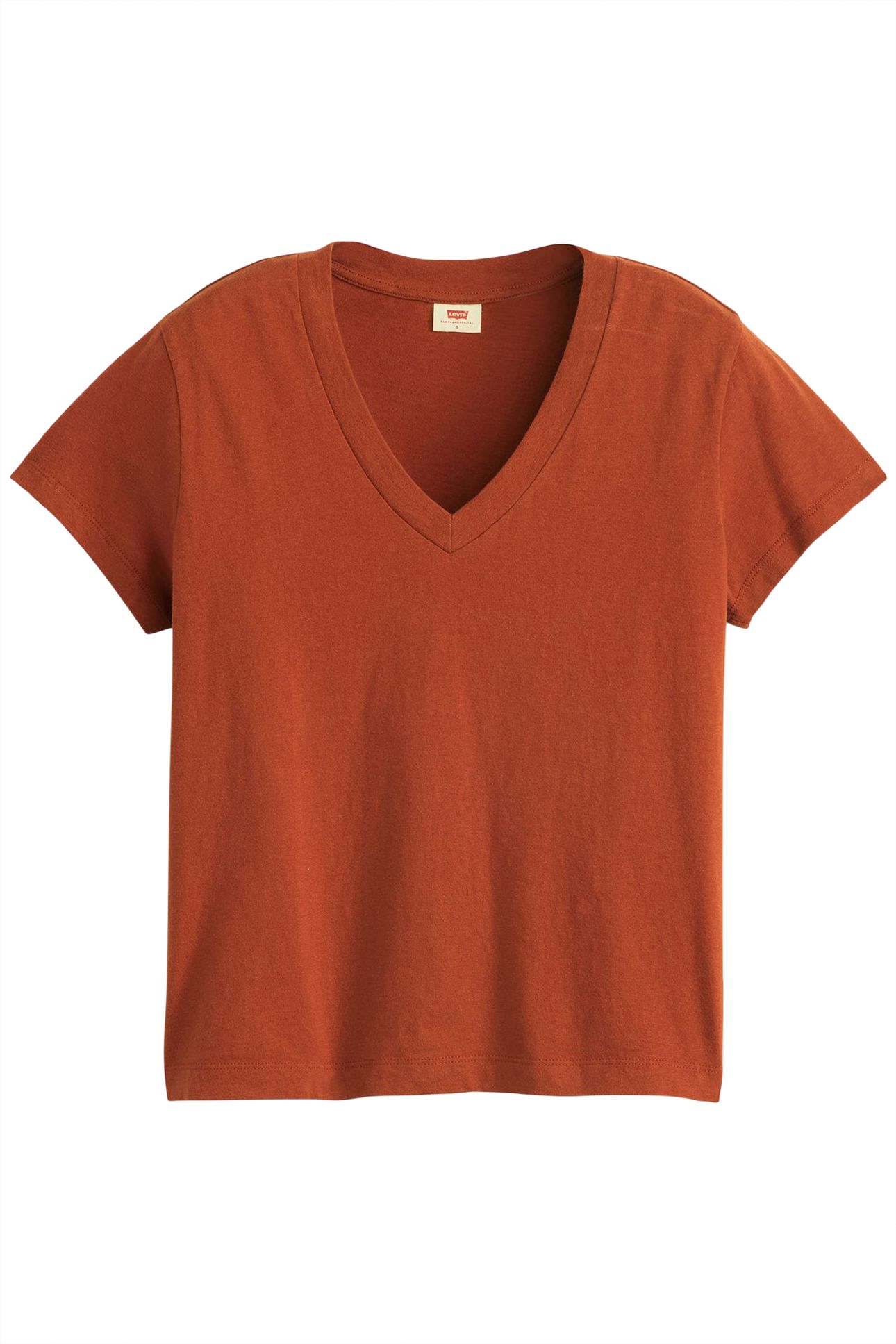 BOXY VNECK TEE PICANTE SLUB 3