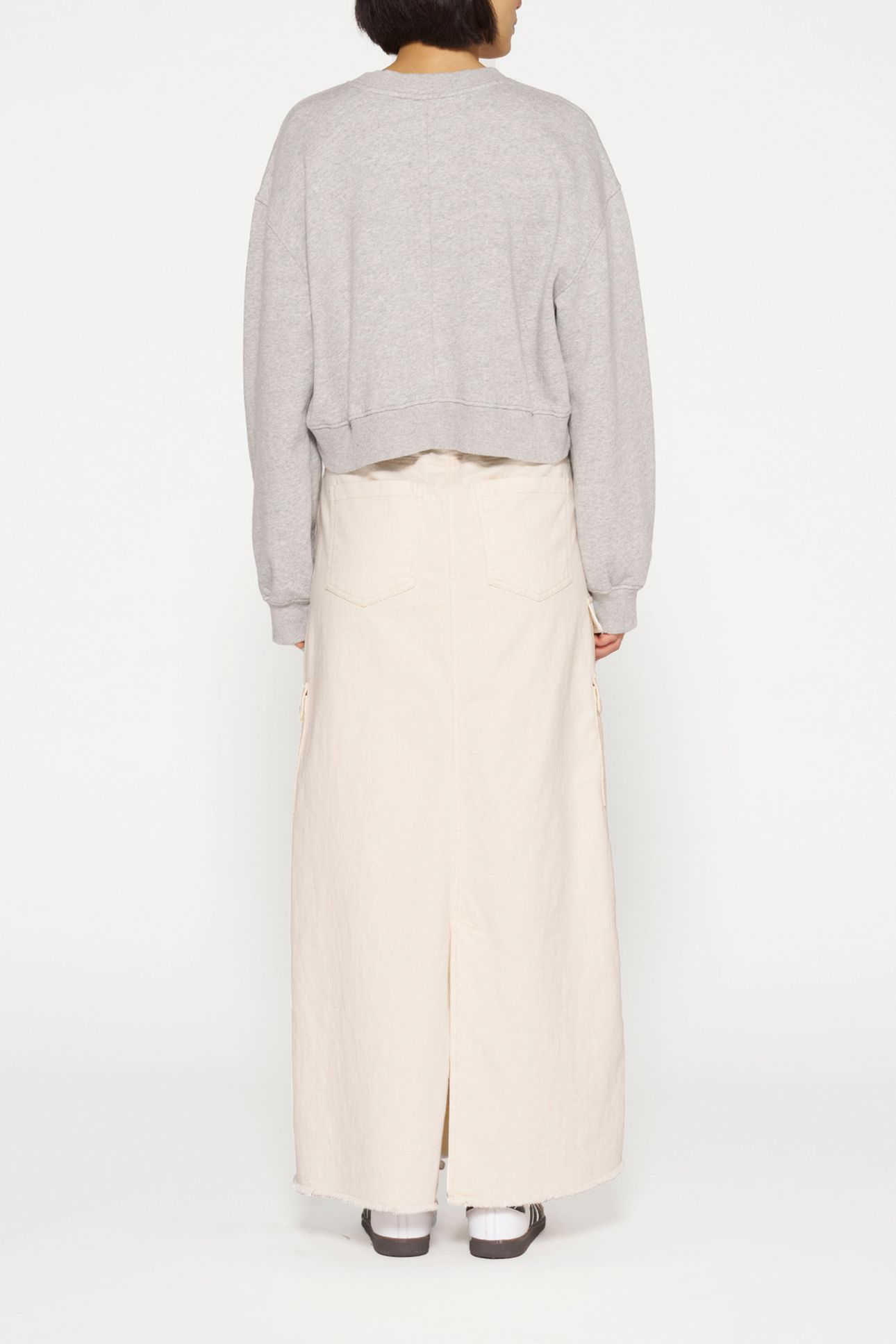 MAXI SKIRT TWILL ECRU 3