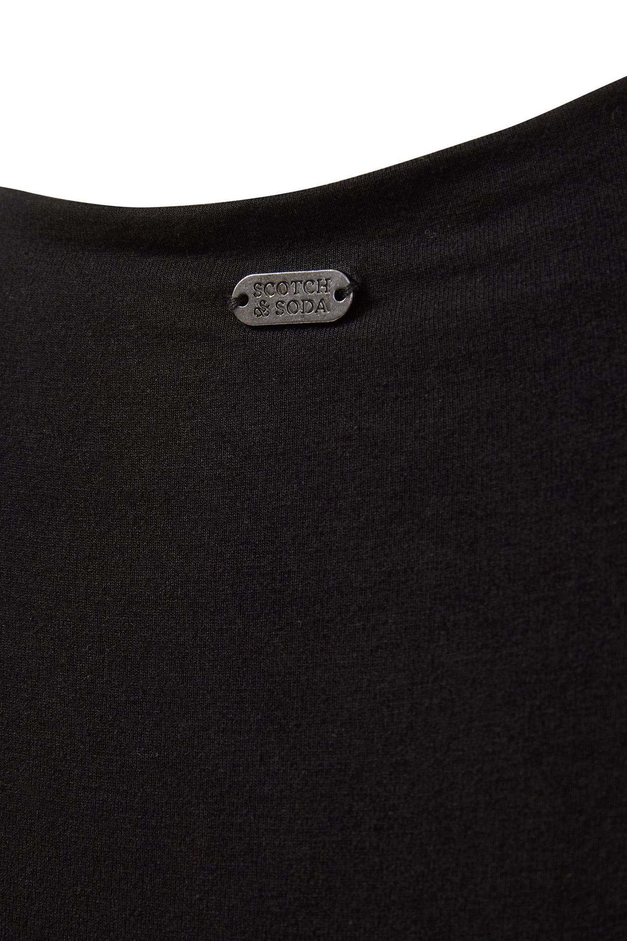 ASYMETRIC RUCHED FRONT LS DRESS BLACK 6