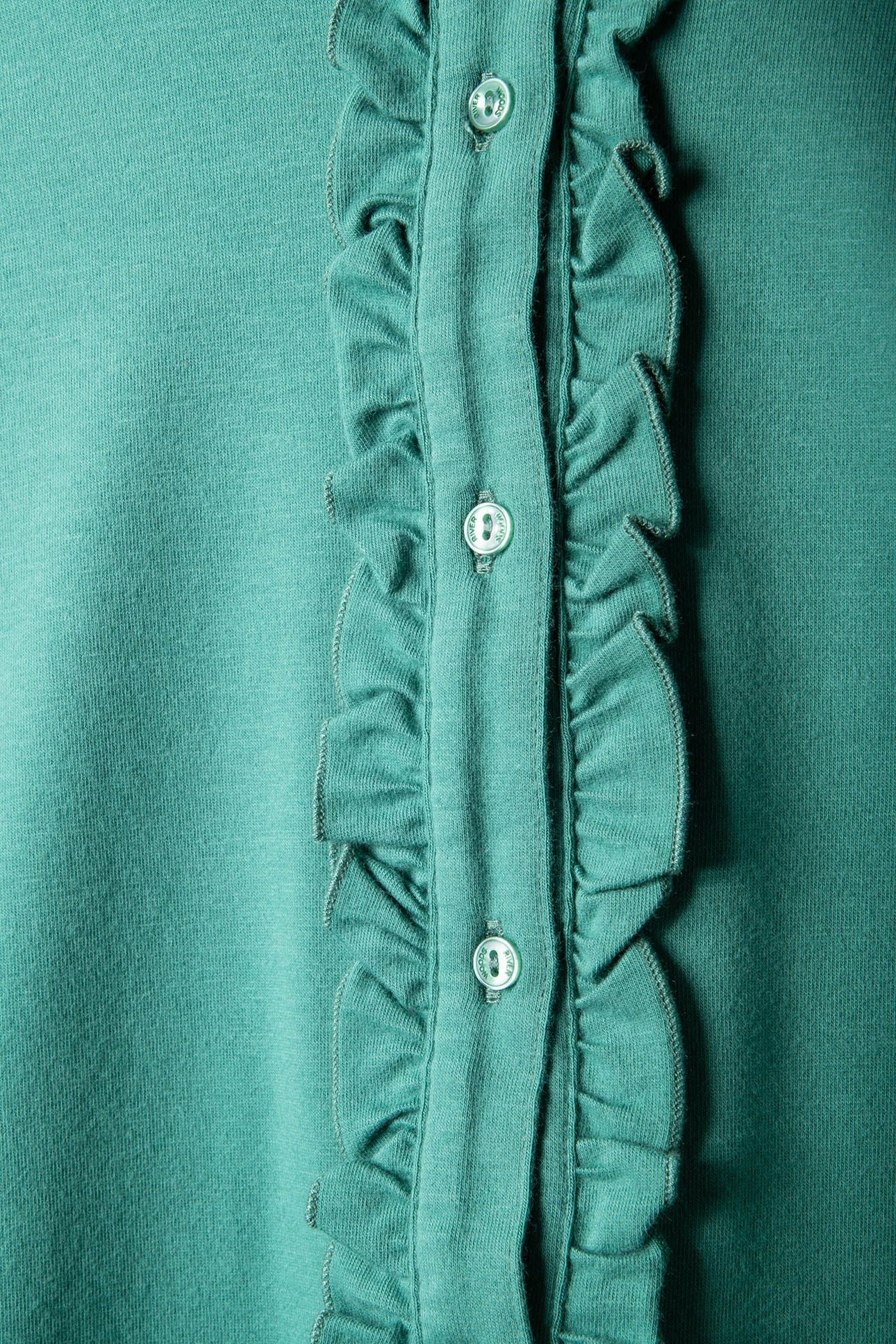MOCK NECK SHIRT LS + FRILLS 4