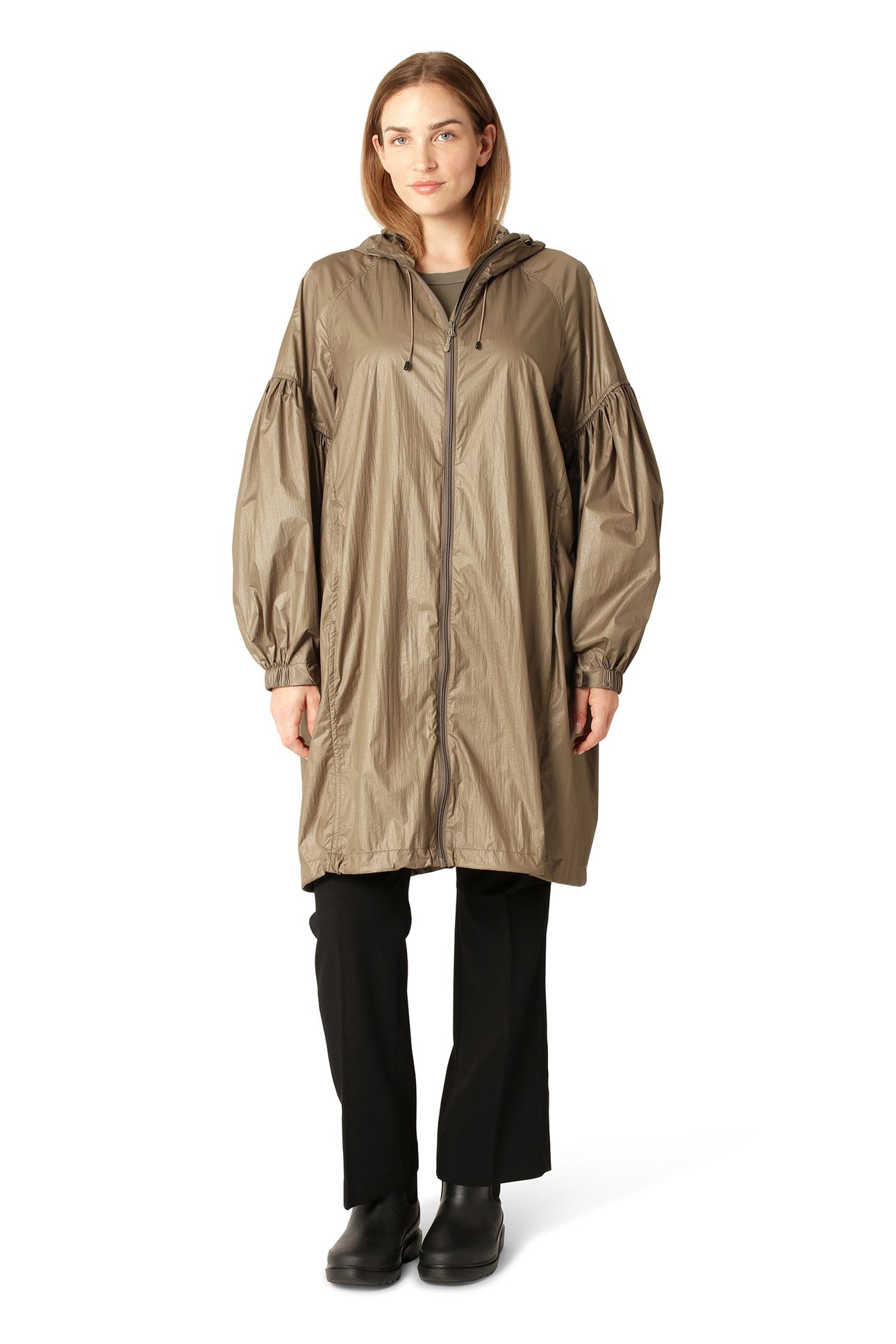 SHIMMER01 WIND JACKETS GREIGE GOLD 3