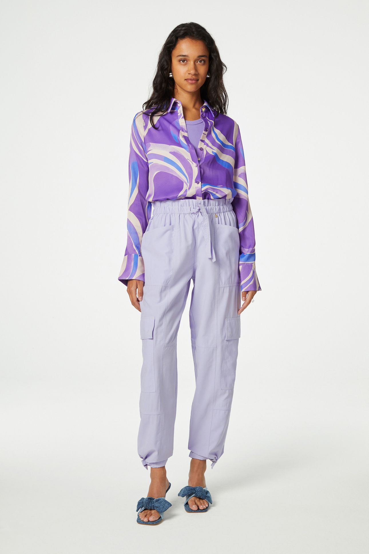 JENNIFER TROUSERS FADED LILA 1