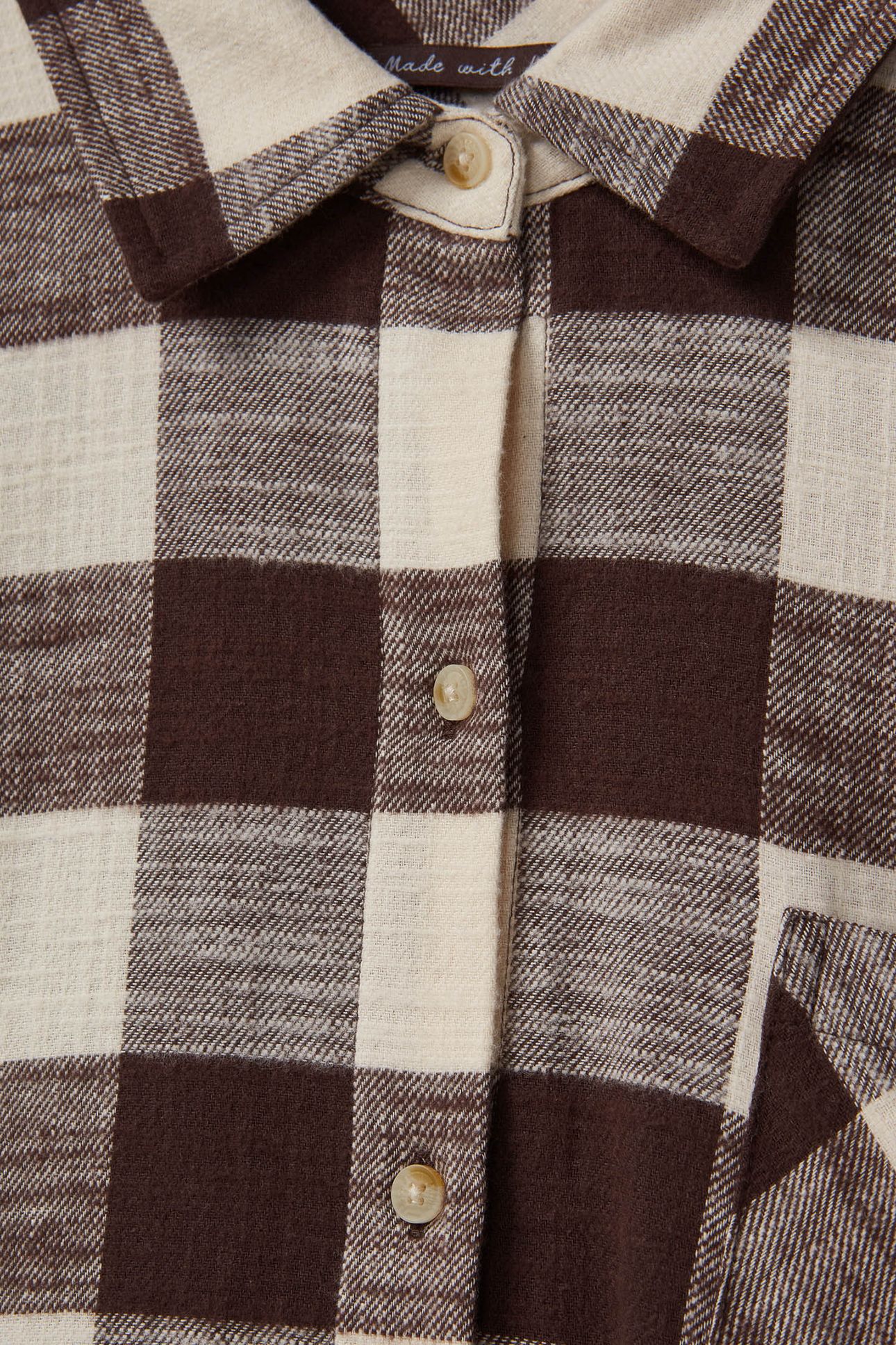 OVERSIZED SHIRT SEAL BROWN/BUFFALO CHECK 8