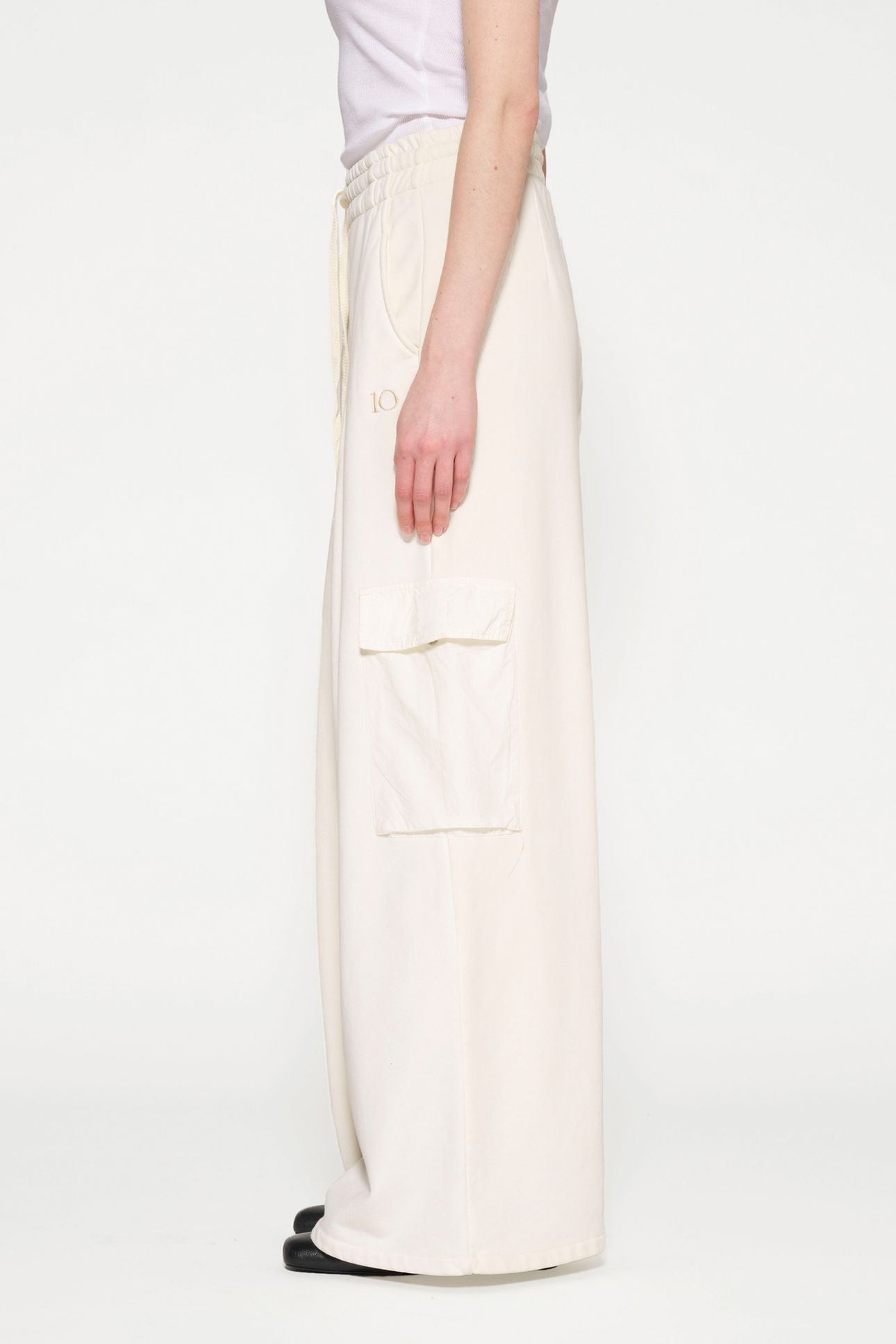 WIDE LEG CARGO PANTS LIGHT NATURAL 7