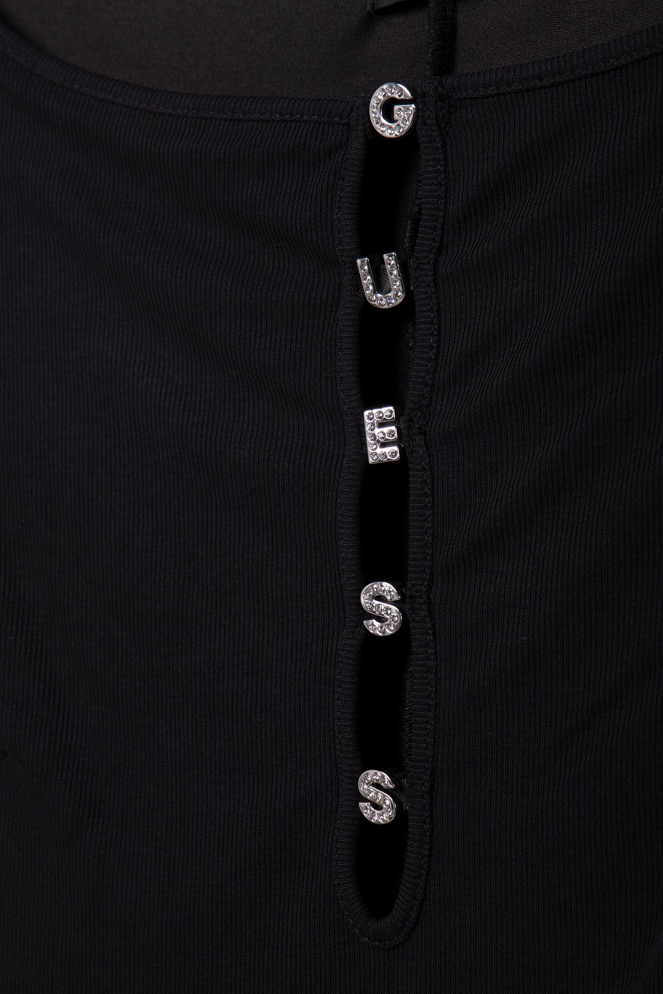 GUESS ECO SS ELIS LOGO LETTER JET BLACK A996 4