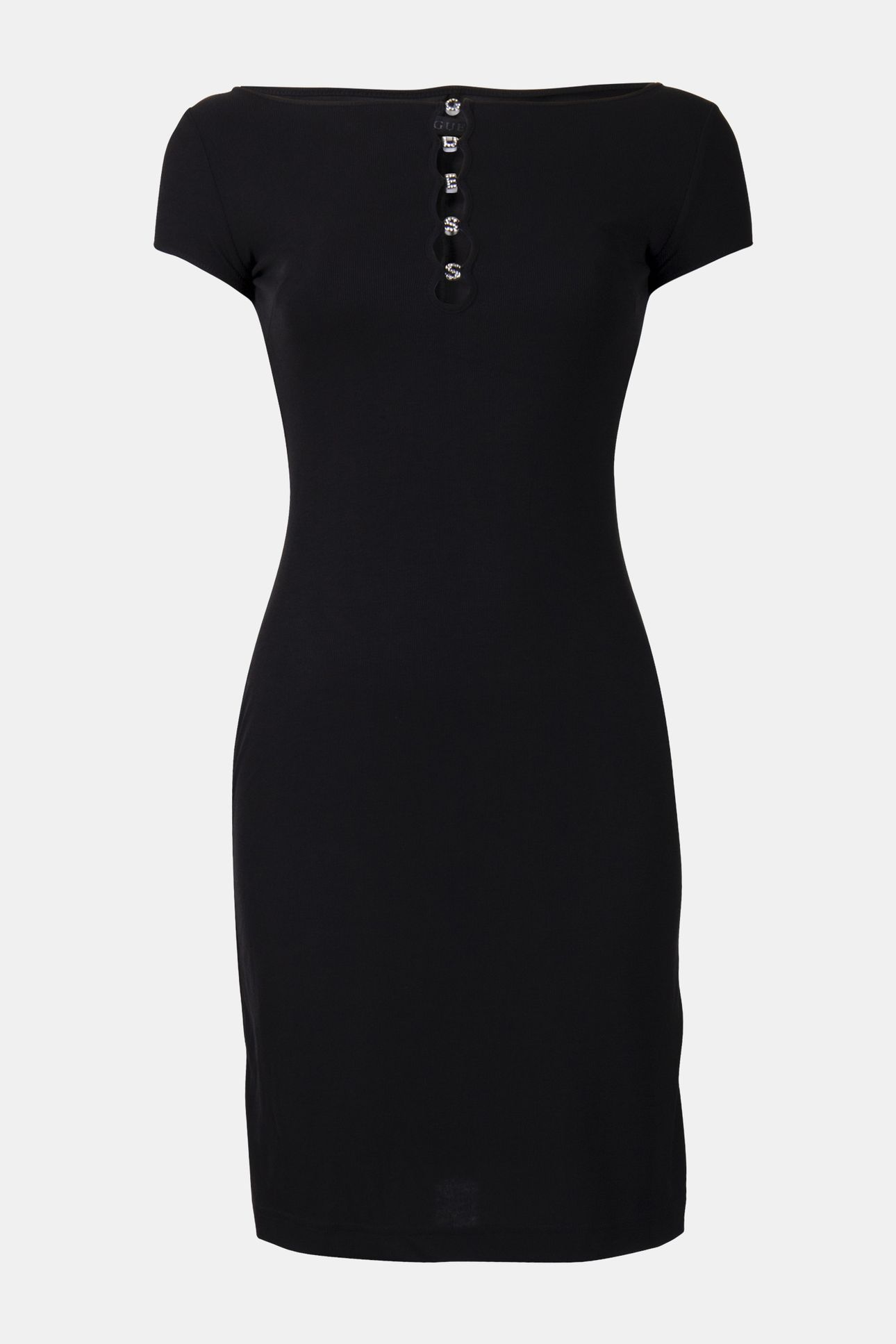 GUESS ECO SS ELIS LOGO LETTER JET BLACK A996 3