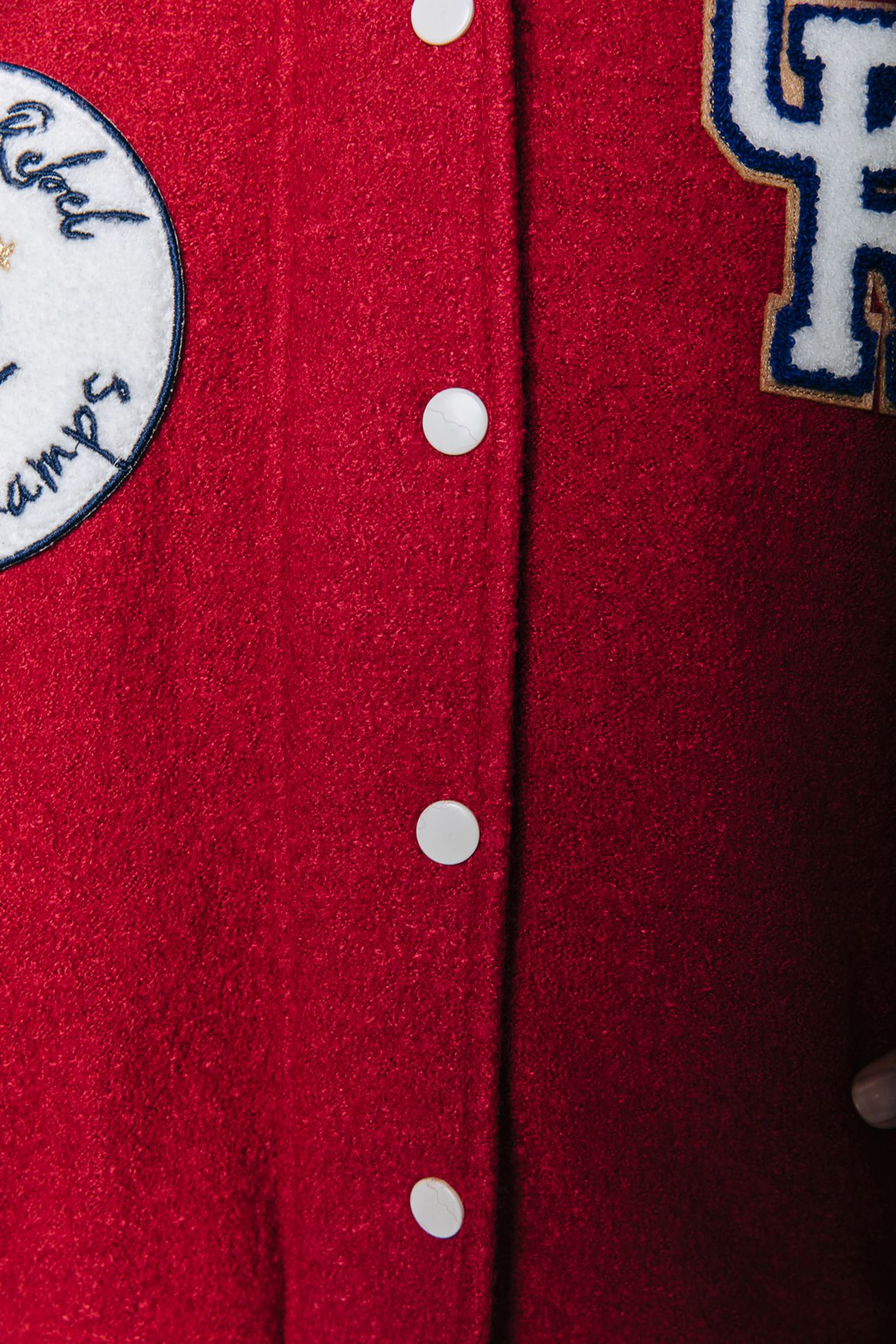 SEN BASEBALL BOMBER JACKET RED 10