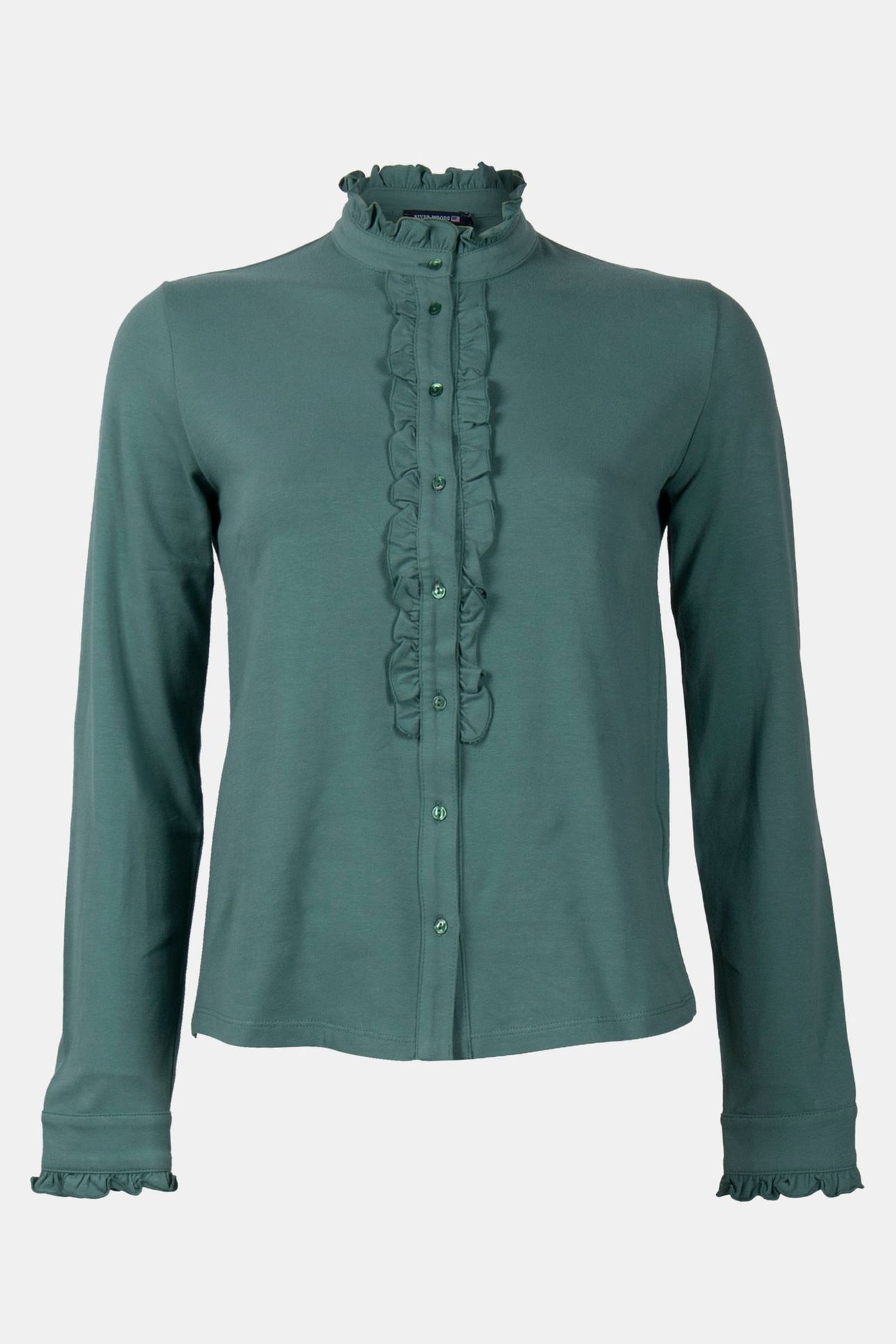 MOCK NECK SHIRT LS + FRILLS 3
