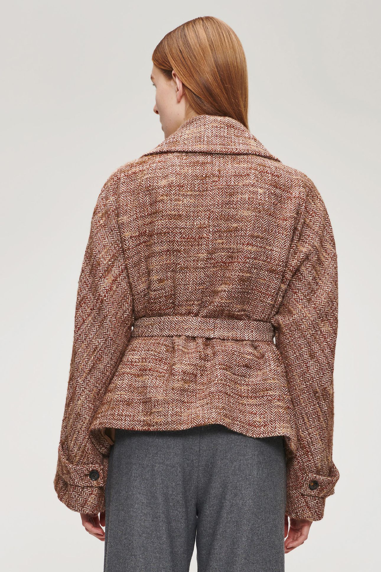 COTTON WOOL SHORT COAT HAZEL 2