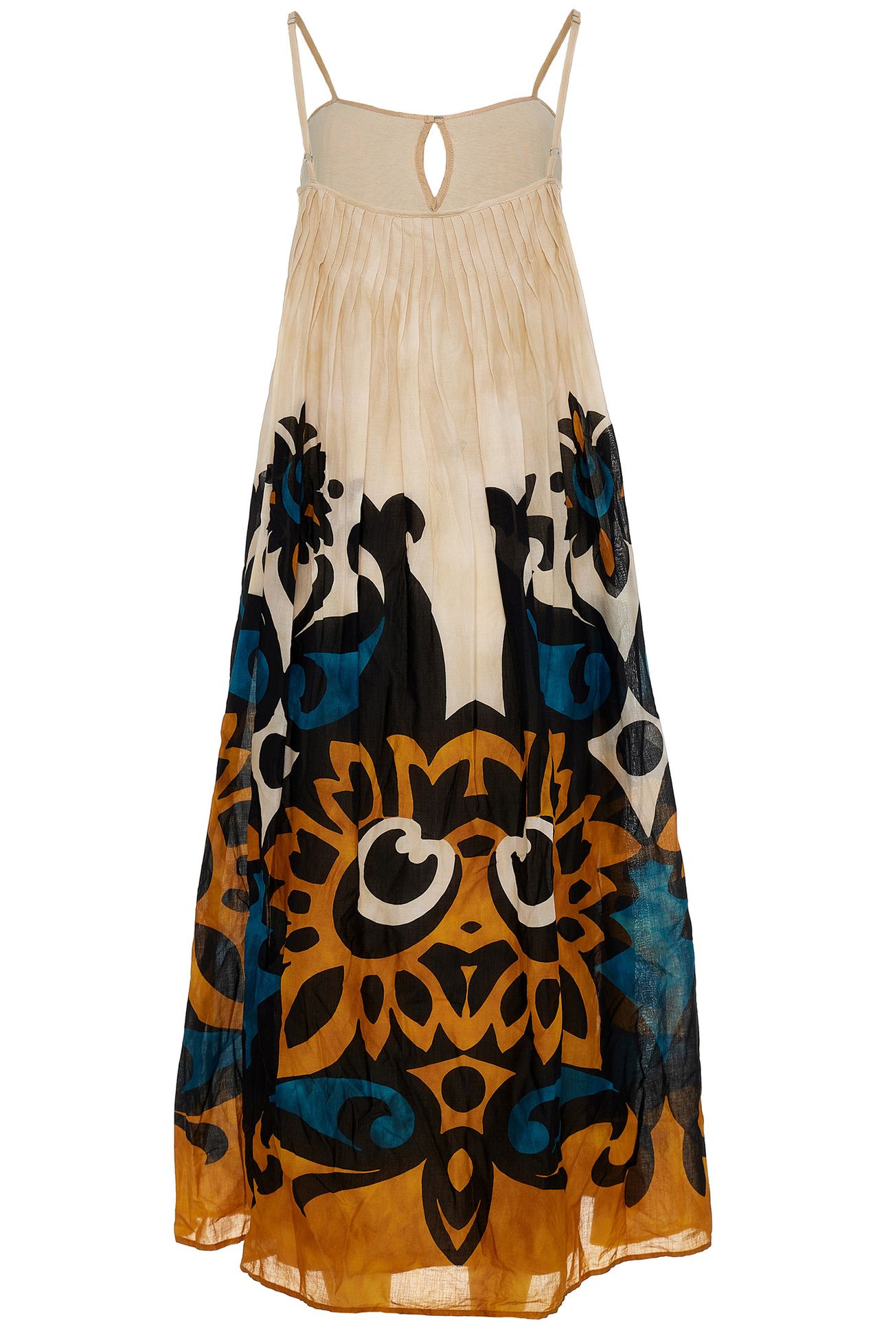 WARMTH LONG DRESS BLUE-CAMEL 3