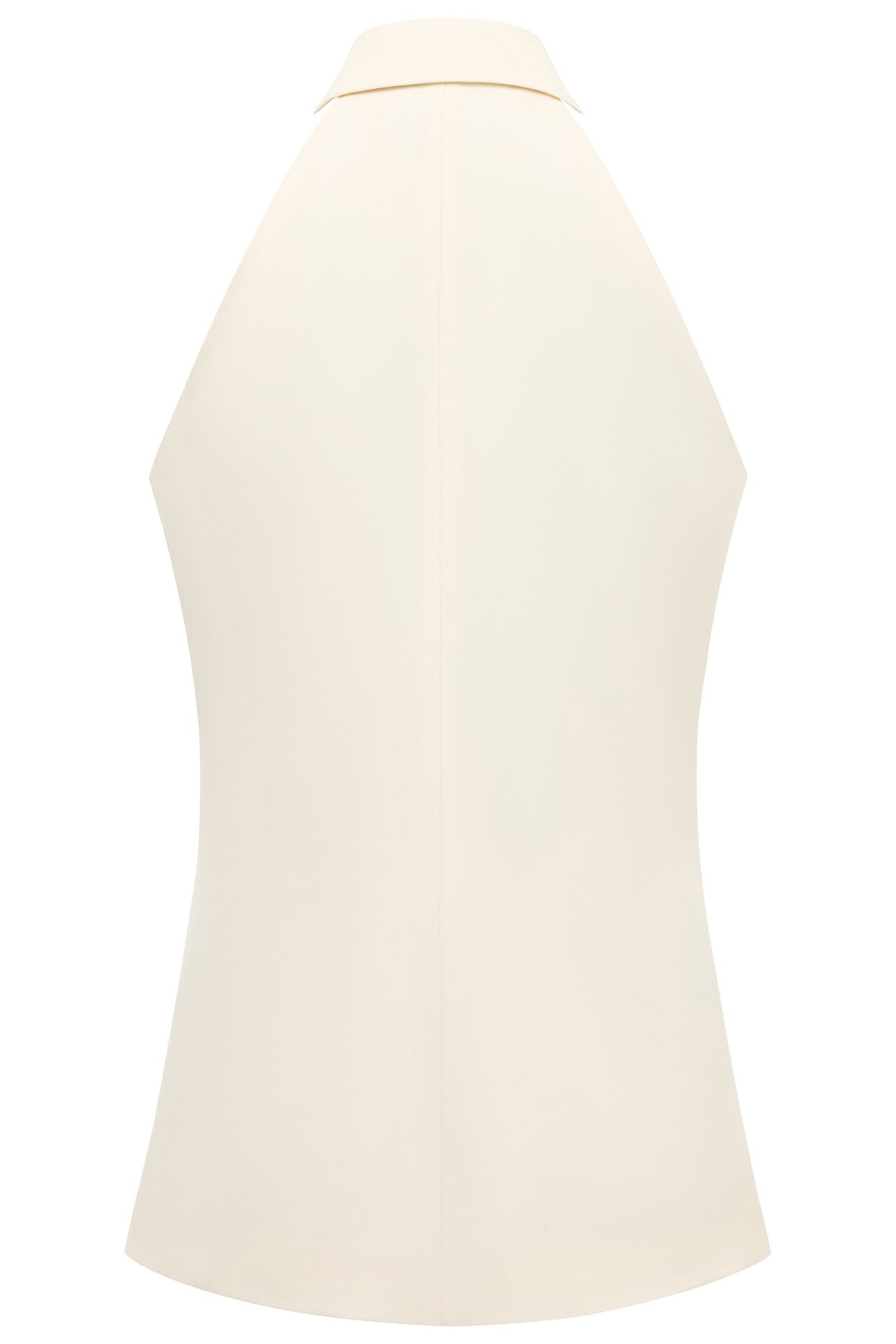 SLEEK TAILORED HALTERNECK SUIT WAISTCOAT CLASSIC CREAM 4