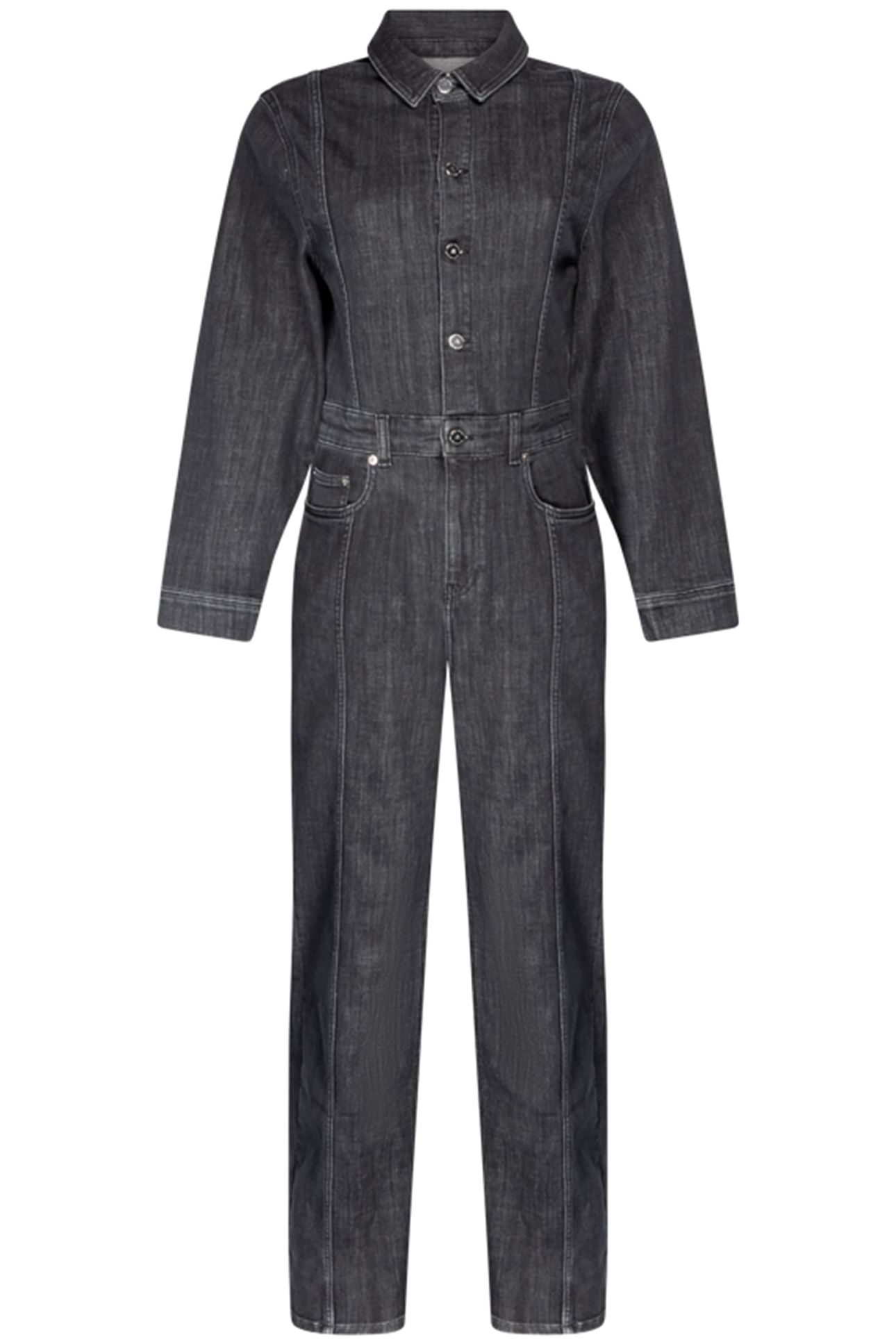LAUREN JUMPSUIT LONG SLEEVE DARK GREY 1