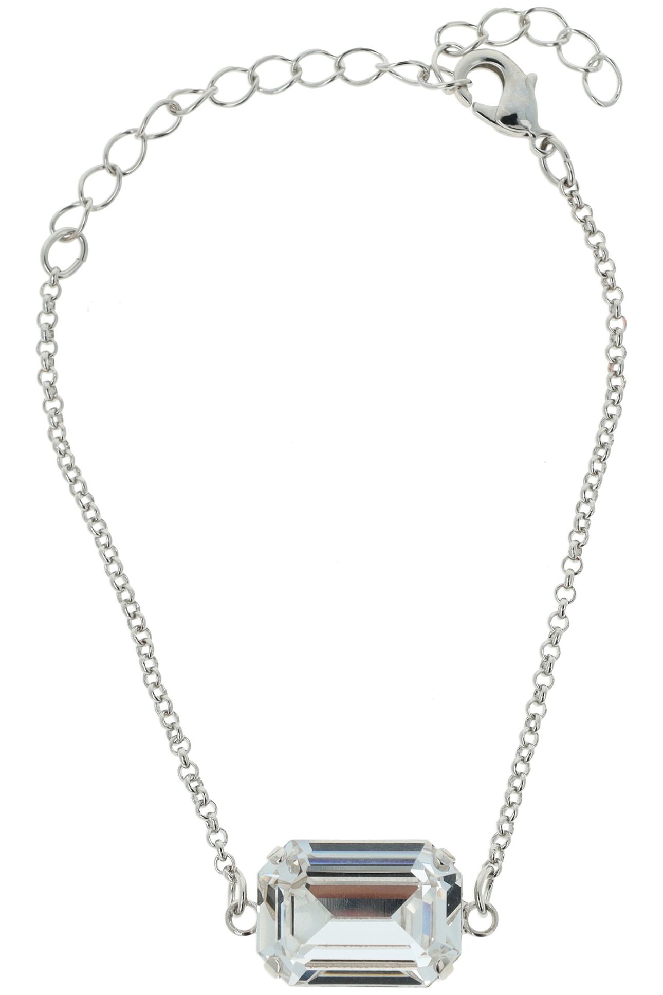 LADY DI BRACELET RHODIUM CRYSTAL 1