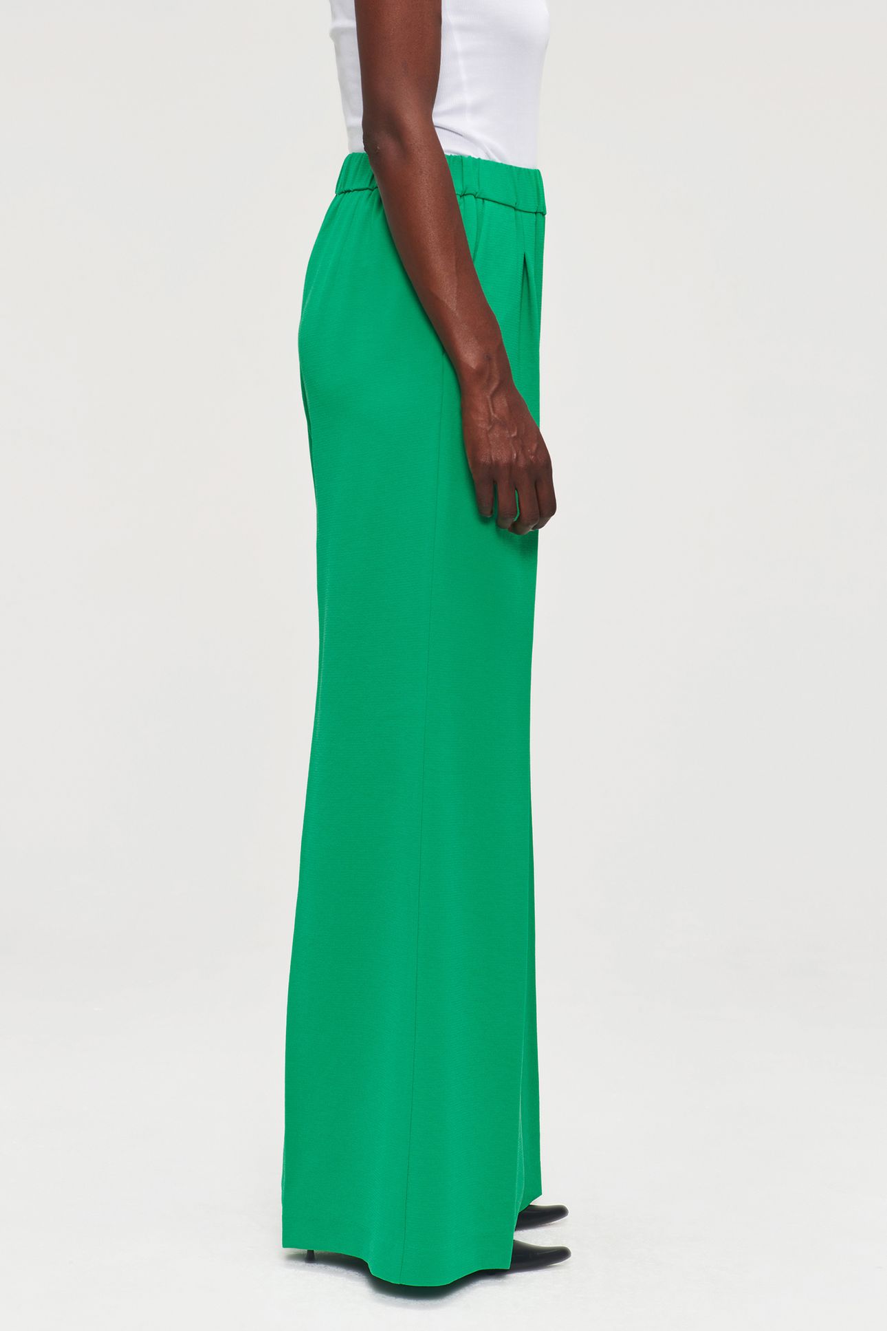 RECYCLED POLY WIDE LEG PANTS VIVID GREEN 6