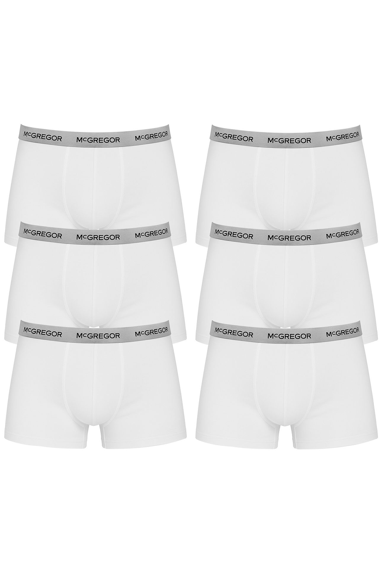 MCGREGOR - PREMIUM BOXERSHORTS - 6-PACK WHITE 1