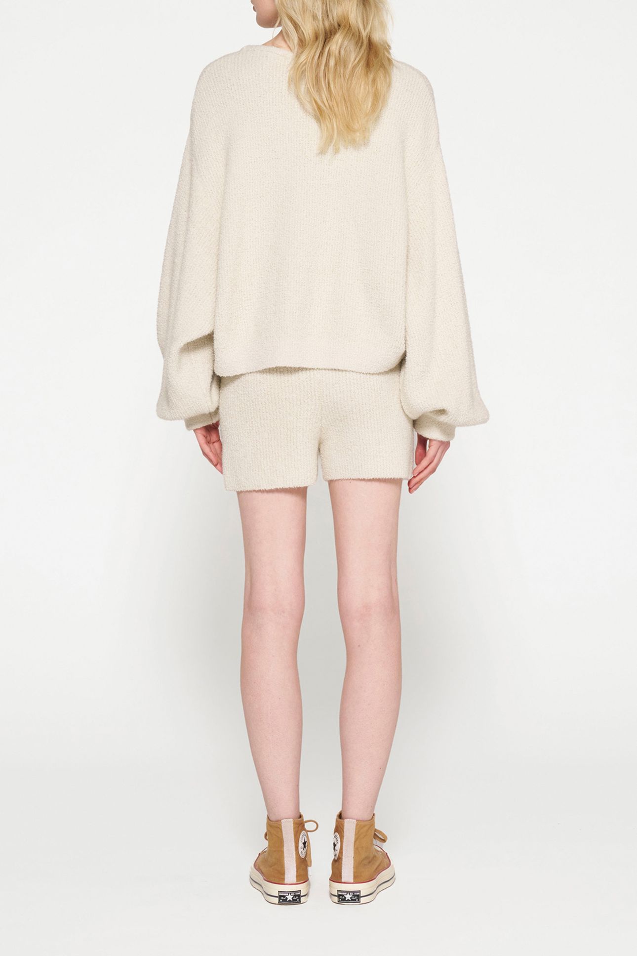 BOUCLE KNIT SHORTS LIGHT NATURAL 2