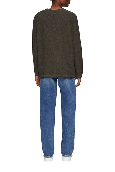 S.OLIVER-QS PULLOVER GREY/BLACK 3