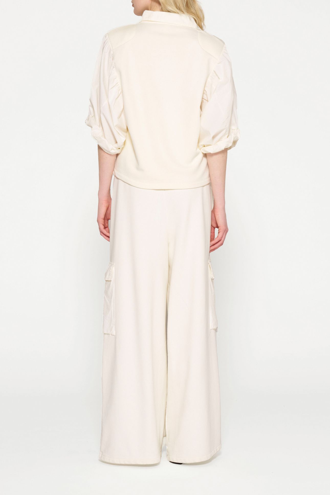WIDE LEG CARGO PANTS LIGHT NATURAL 3
