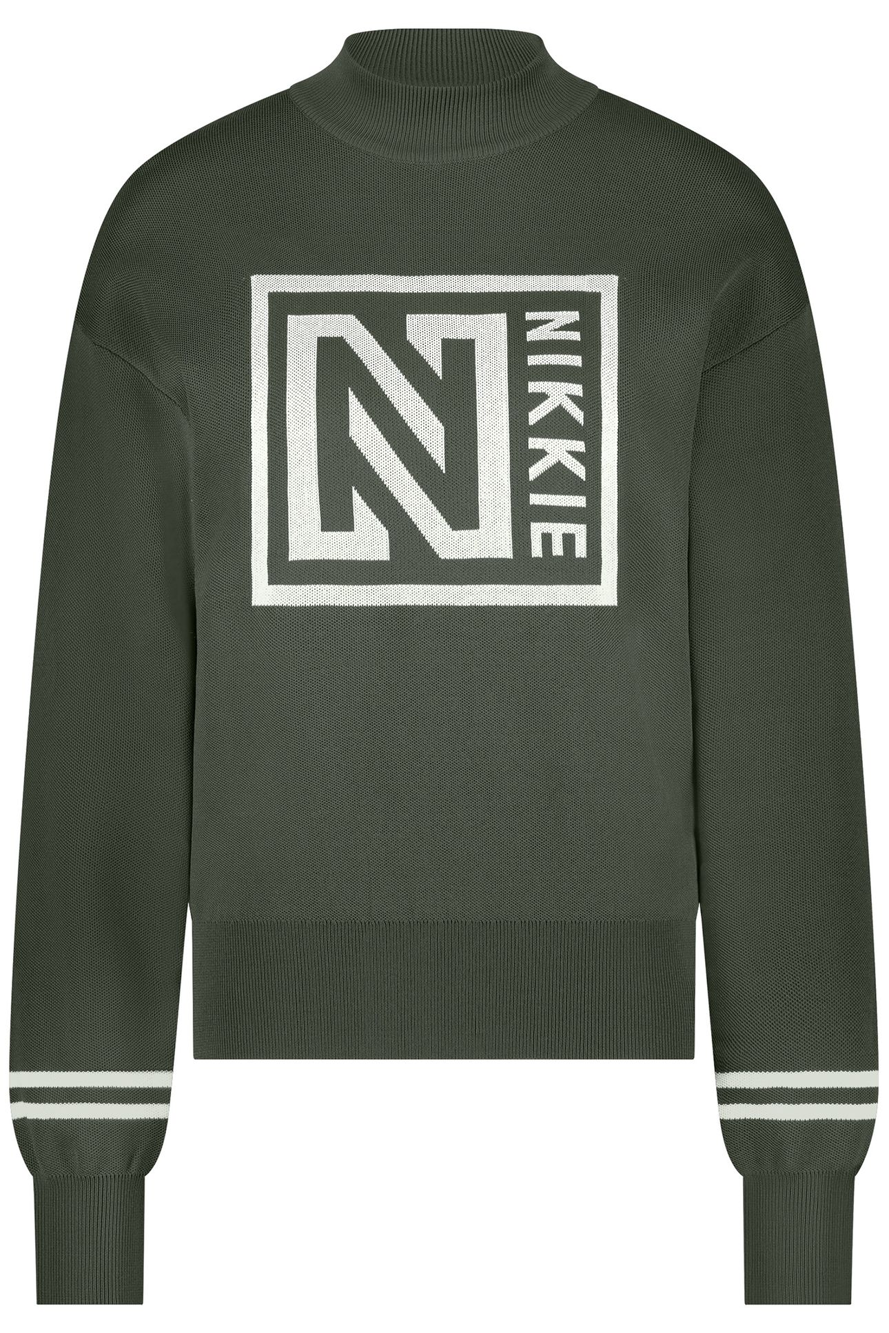 LOGO PATCH SWEATER NIGHT FOREST 1