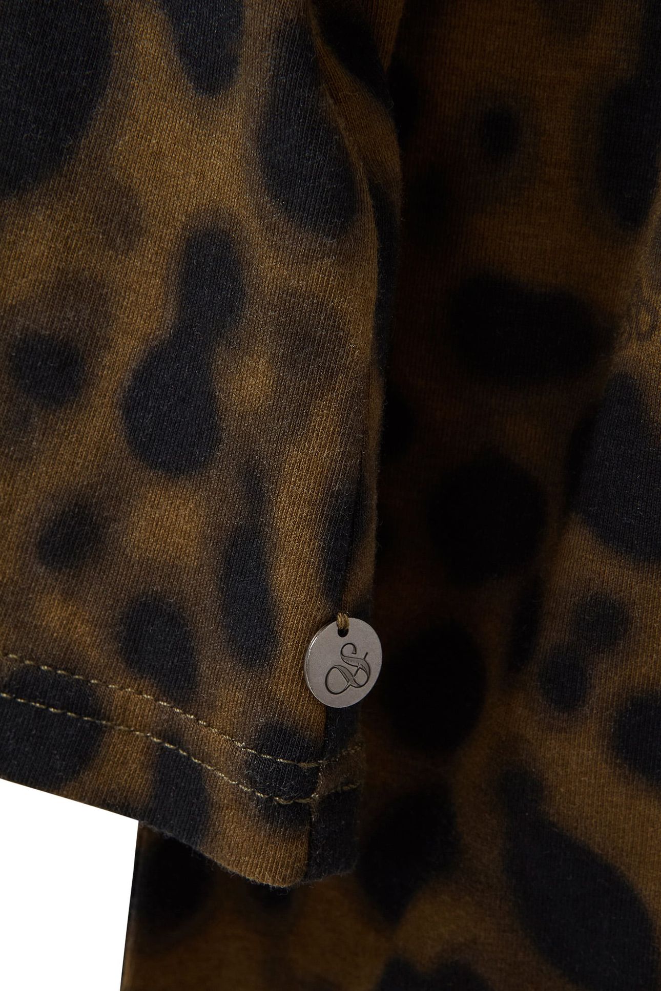 LS MOCK NECK TEE MILITARY OLIVE ANIMAL 6