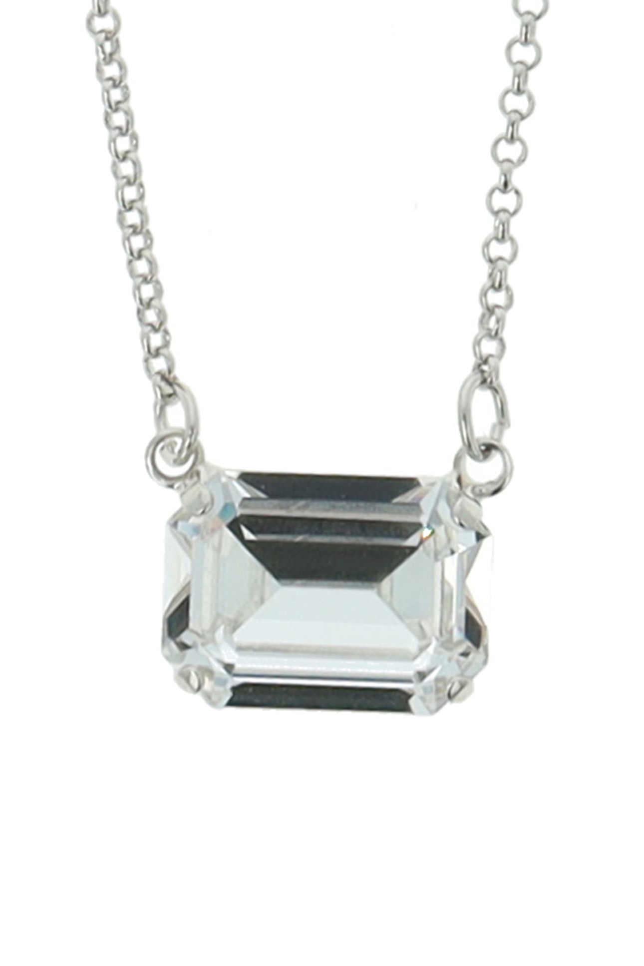 LADY DI NECKLACE RHODIUM CRYSTAL 3
