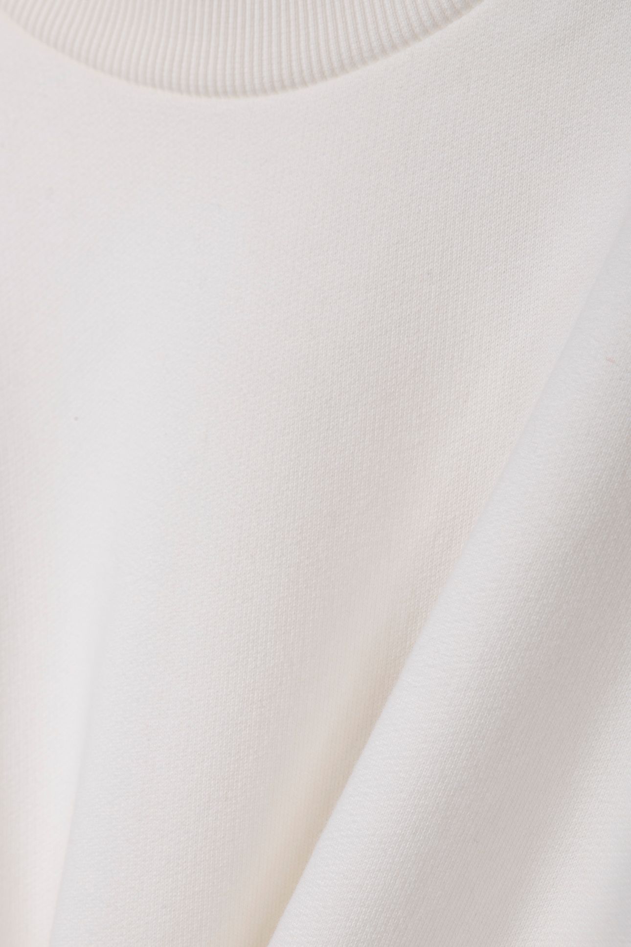ORGANIC FELPA CREW PEARL WHITE 4