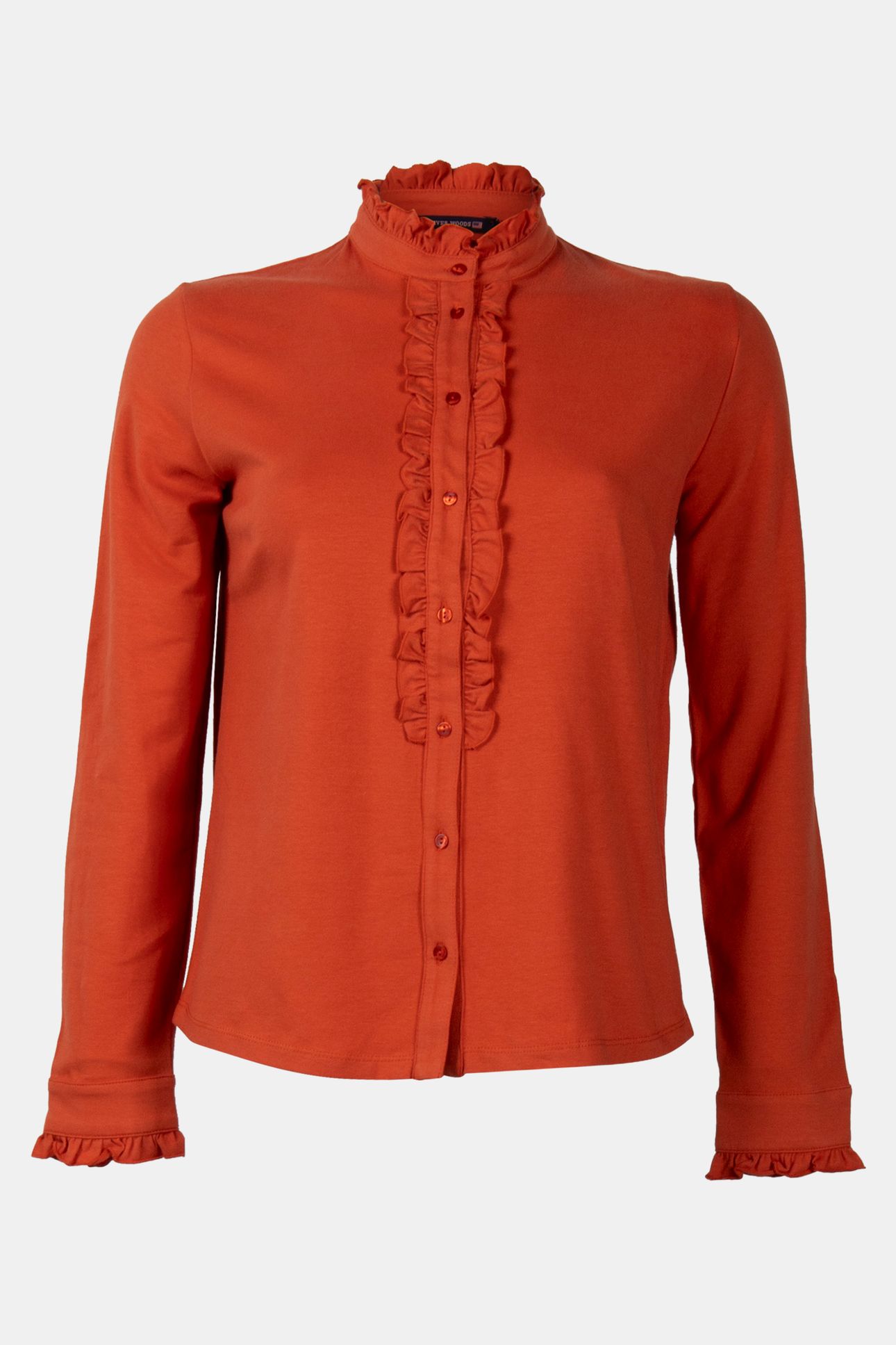 MOCK NECK SHIRT LS + FRILLS 3