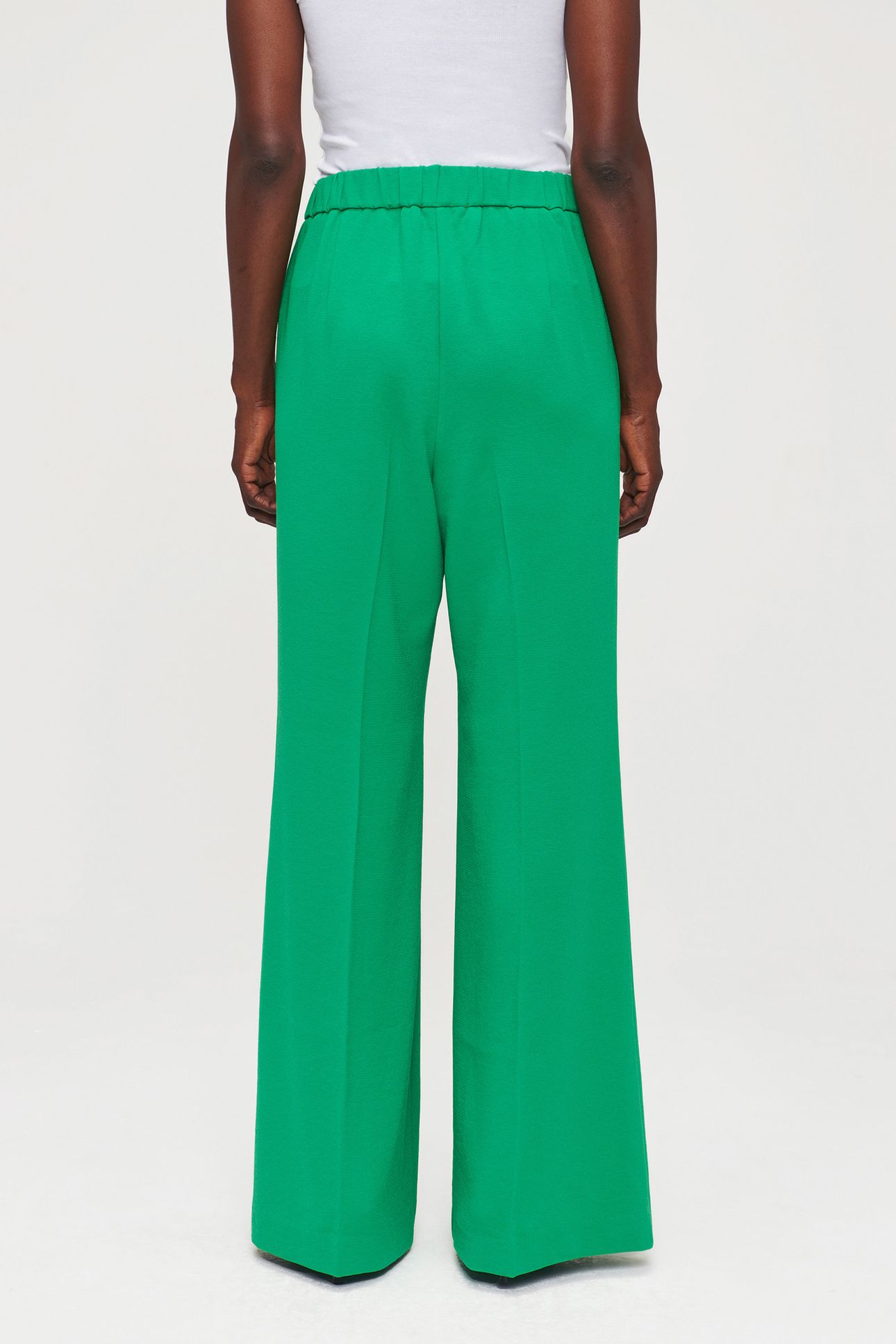 RECYCLED POLY WIDE LEG PANTS VIVID GREEN 2