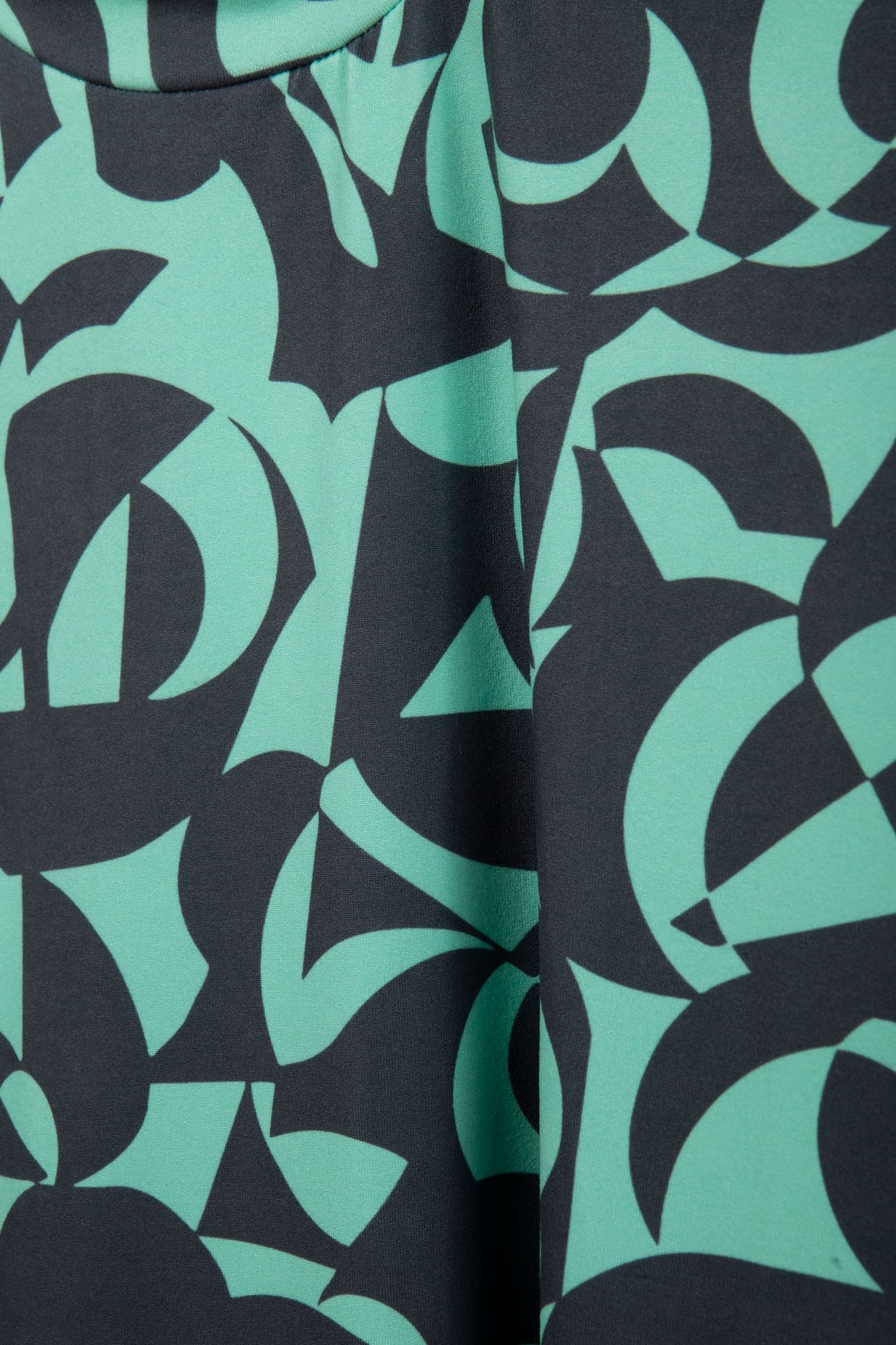 SWIRL PEACHED HIGHNECK TEE MINT 4