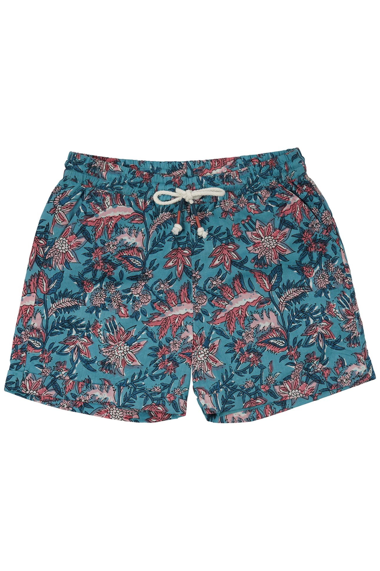 SHORTS ALIKI TEAL GARDEN OF EDEN 3