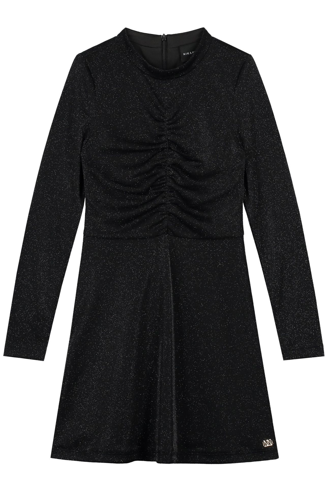 SPARKLE MESH DRESS BLACK GLITTER 1