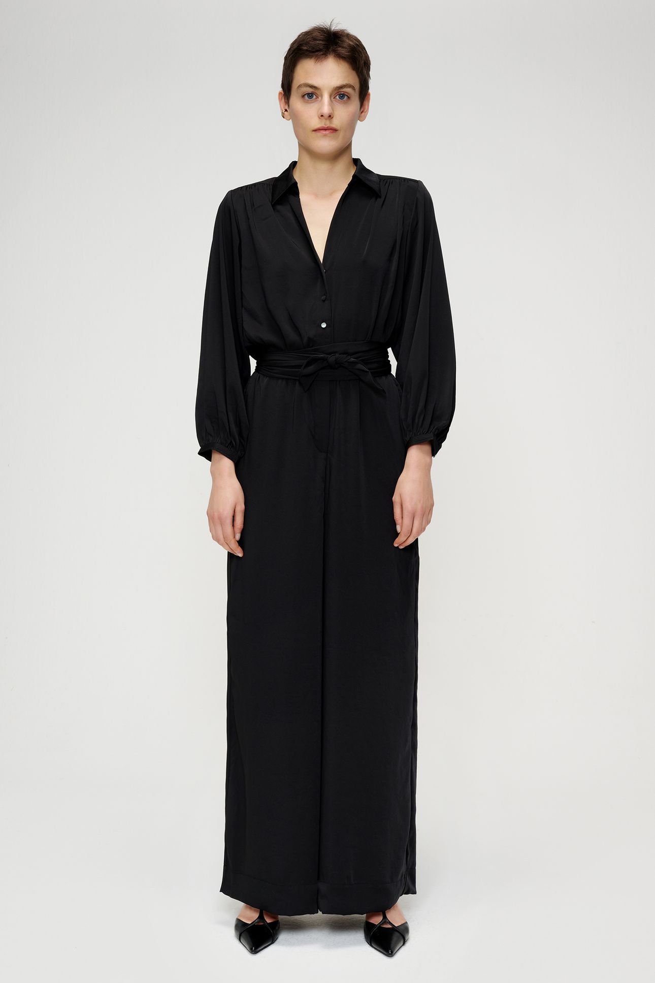 JAPANESE SATIN JUMPSUIT BLACK 1
