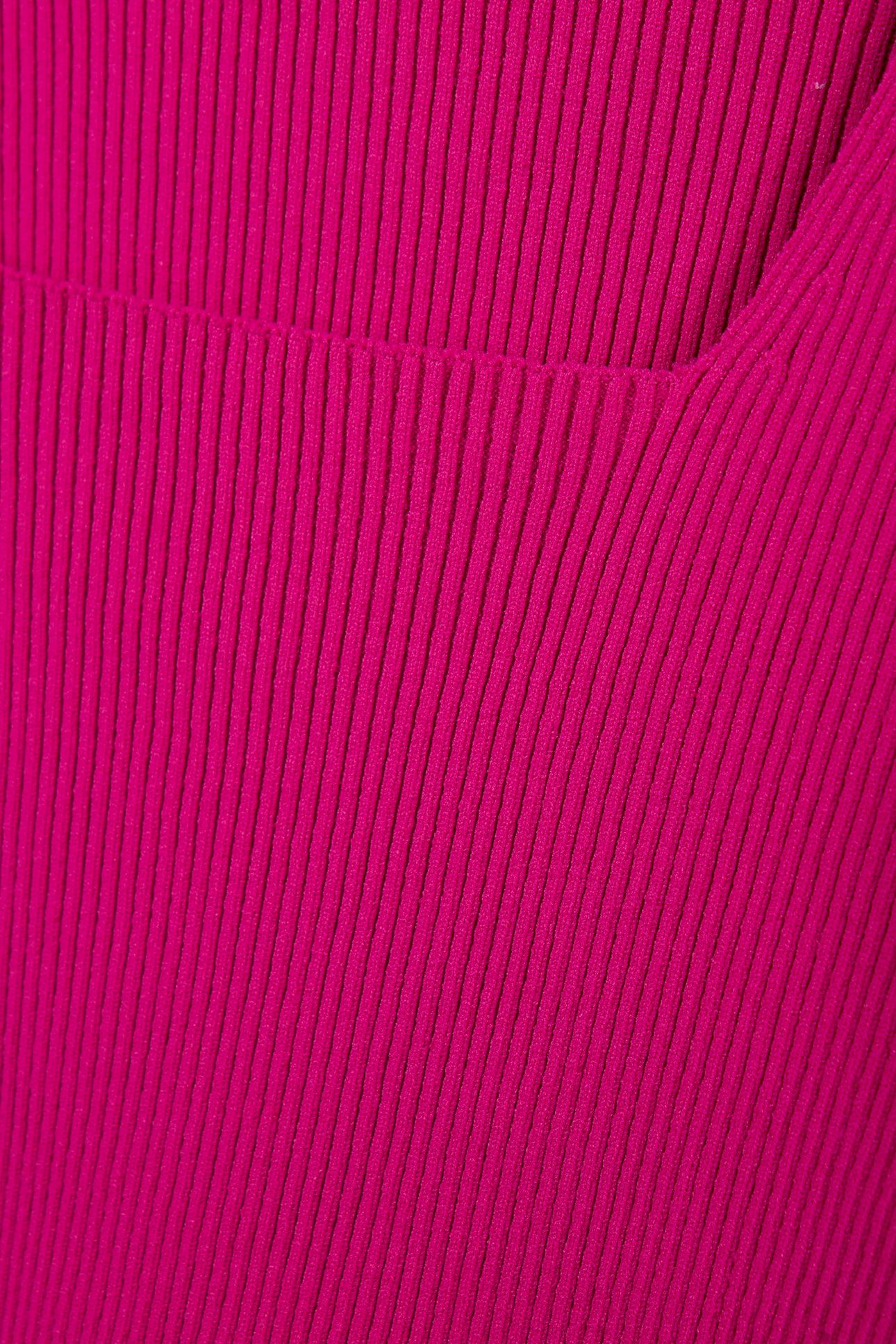 ARIEL SQUARE NECKLINE KNITTED TOP FUCHSIA 4