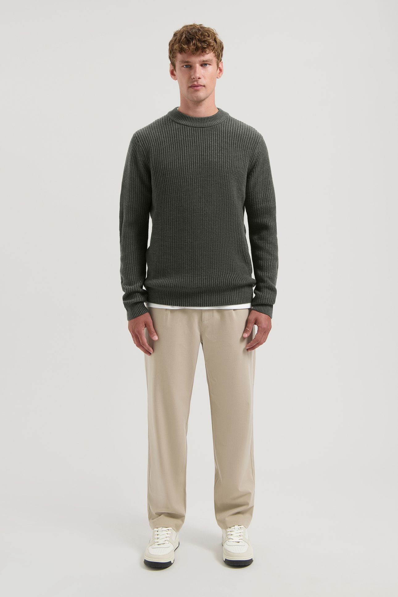 DS-CREW RIBKNIT DARK ARMY 3