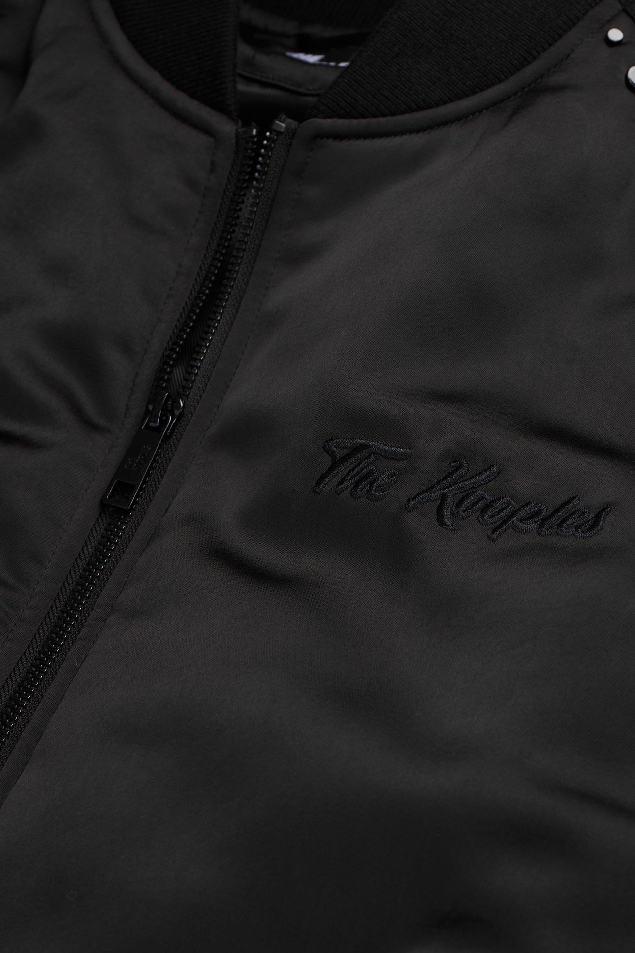 SATIN JACKET WITH TIGER EMBROIDERY BLACK 3