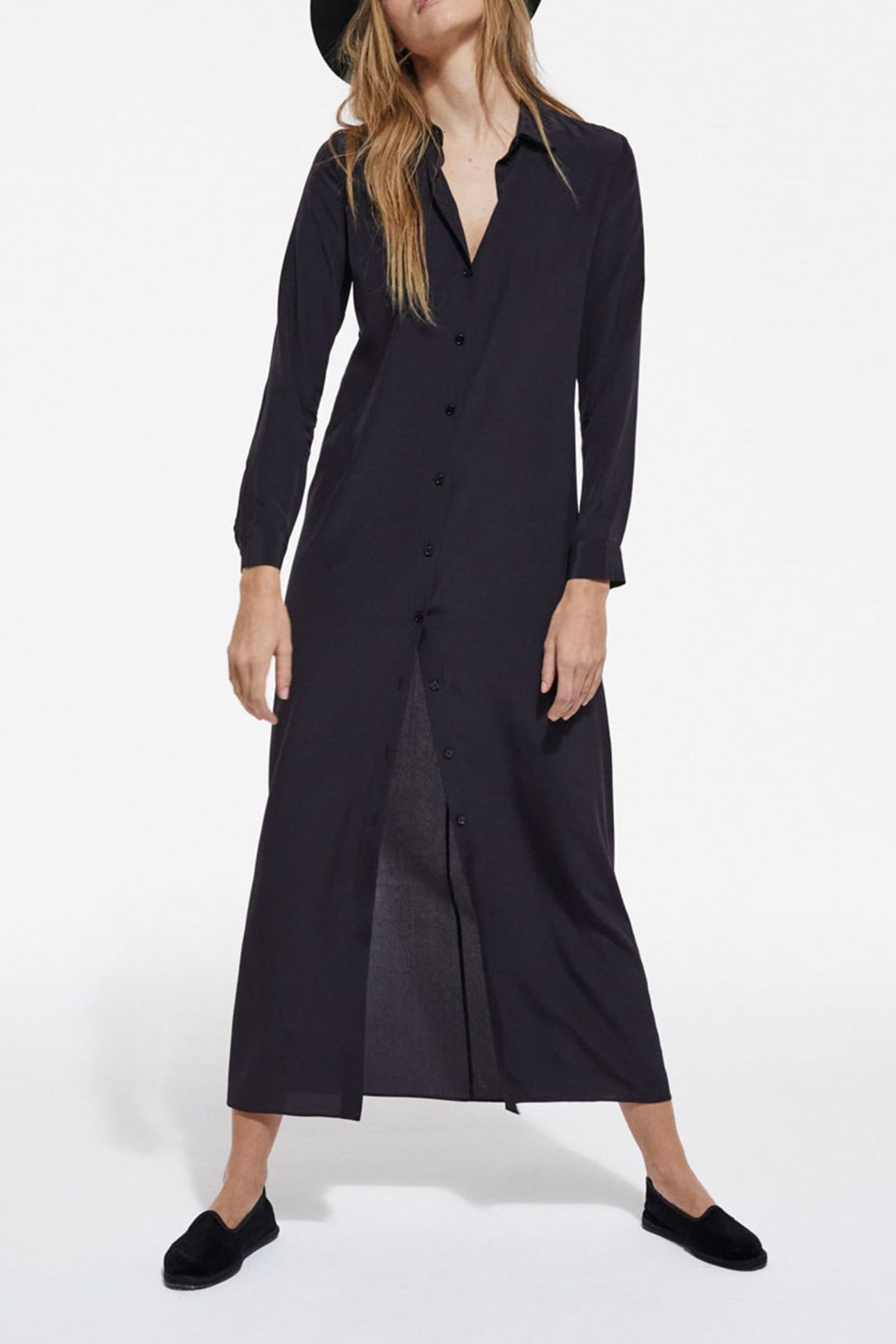 CDC SILK DRESS BLACK 1