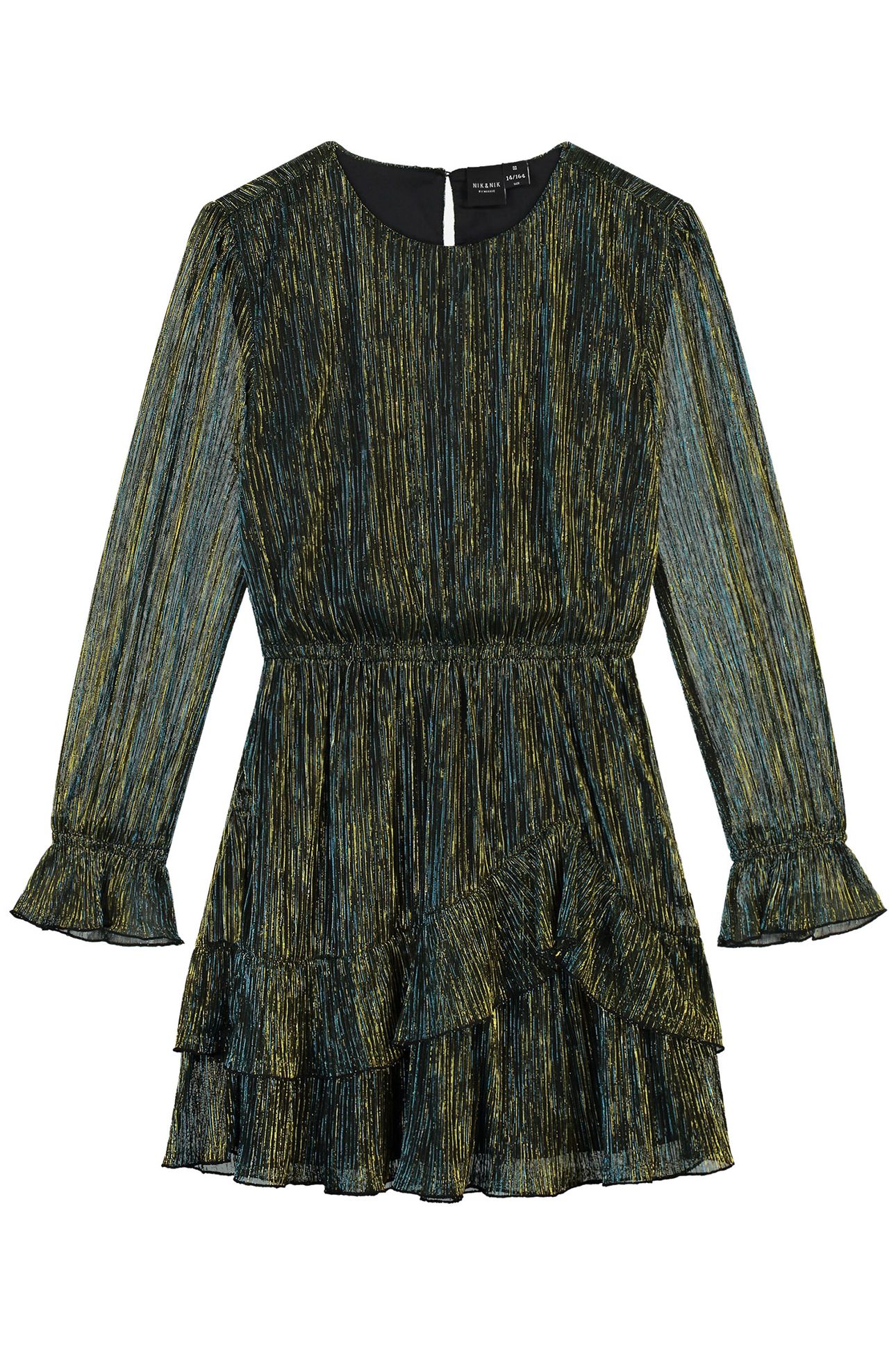JILL DRESS DARK BLUE LUREX 1