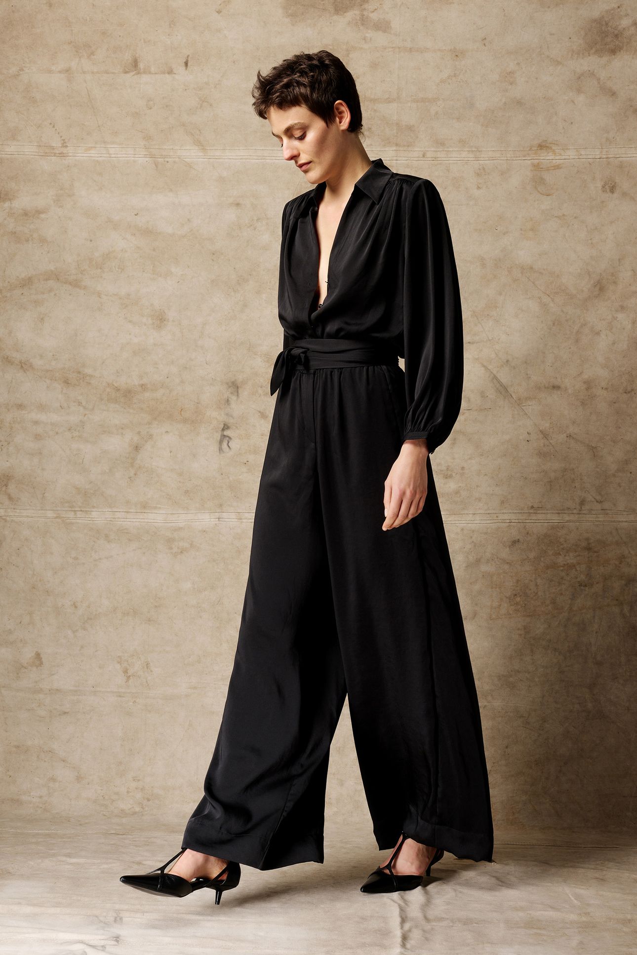 JAPANESE SATIN JUMPSUIT BLACK 6