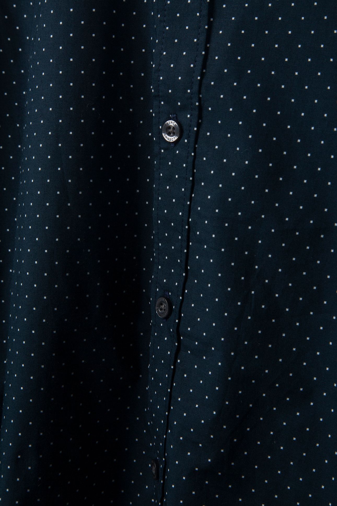 SQUARE DOT CUT LONG SLEEVE SHIRT MARINE 5