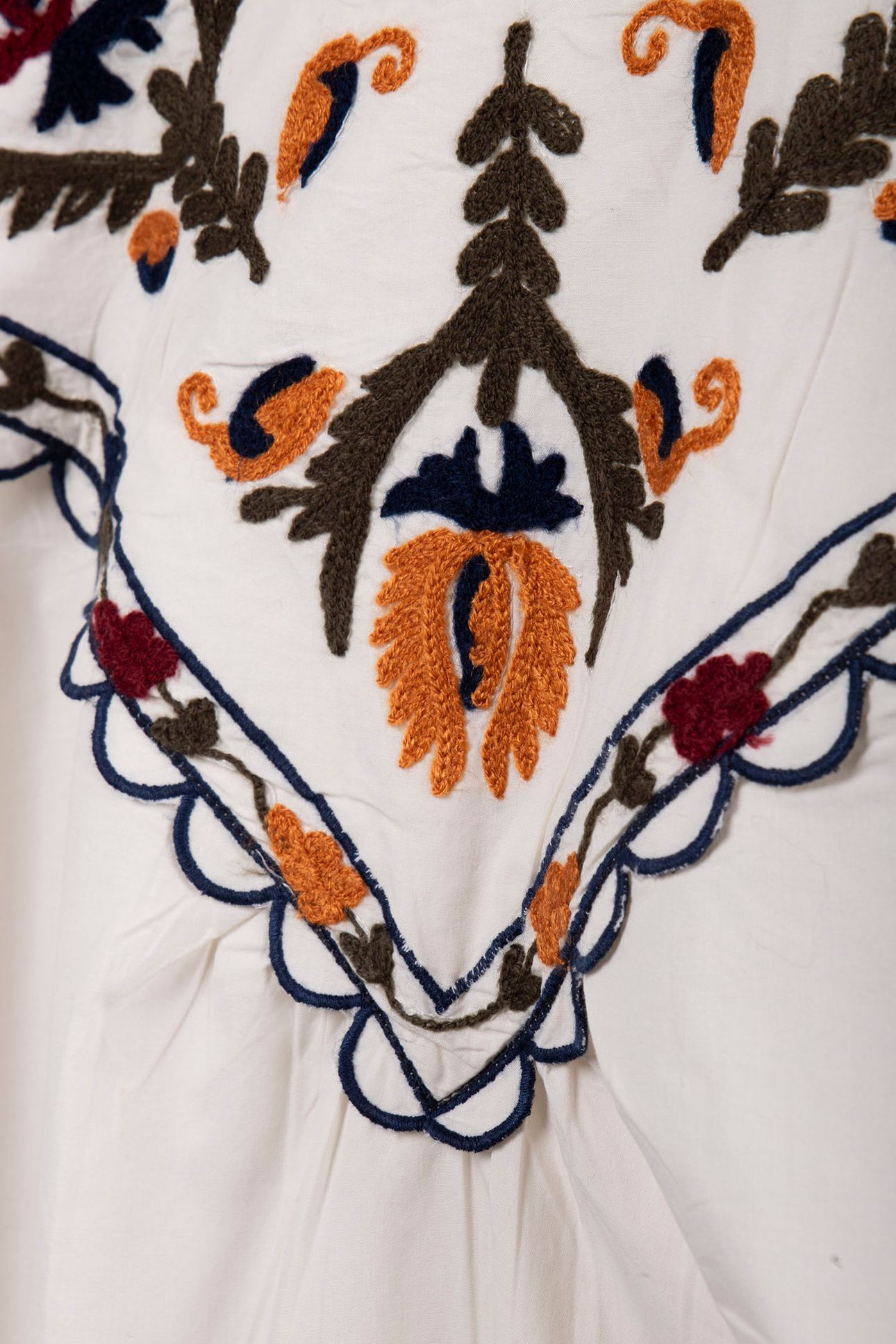 TOP EMBROIDERED COTTON IVORY 4
