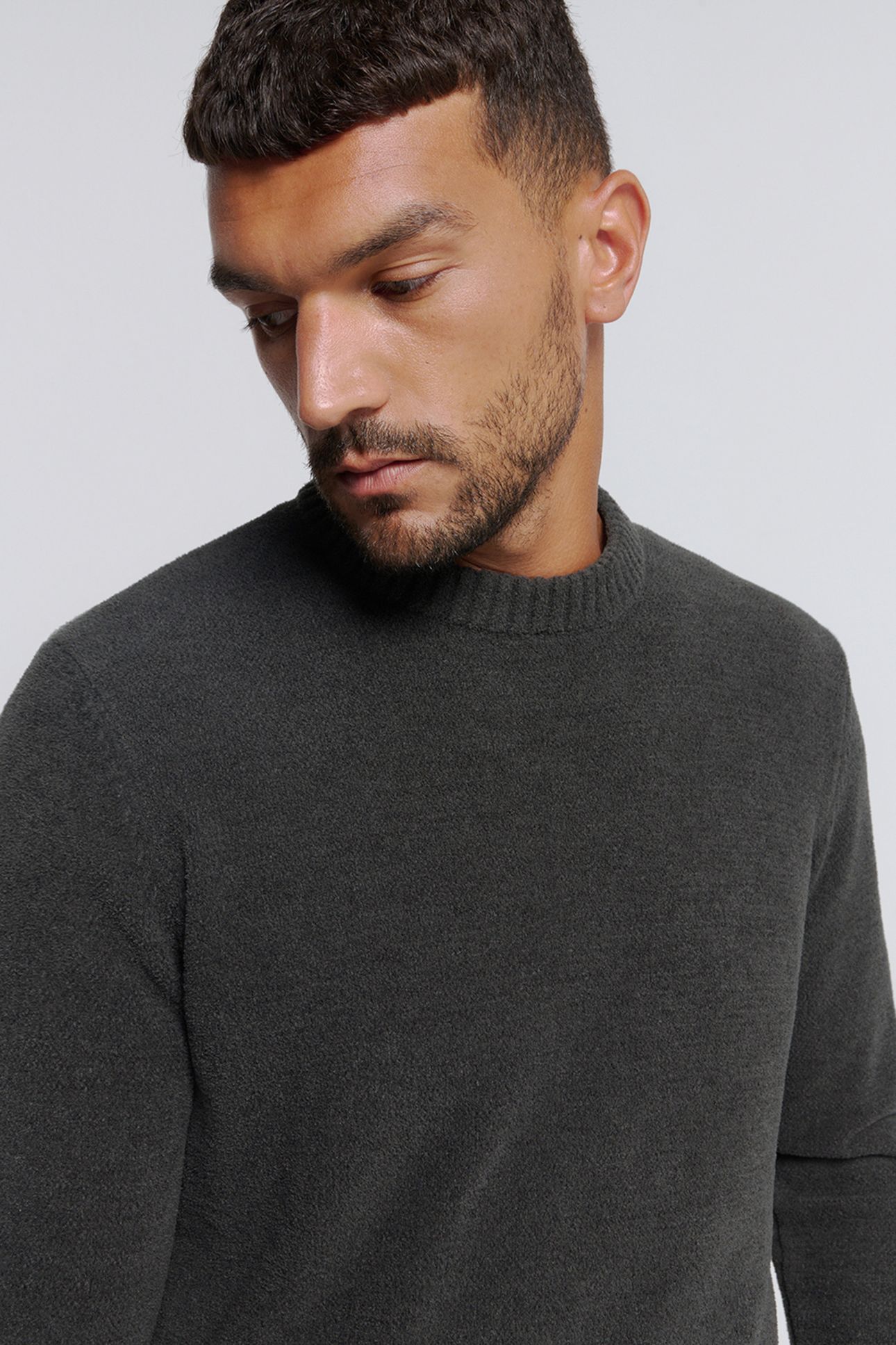 PULLOVER CREWNECK SUPER SOFT DARK GREY 6