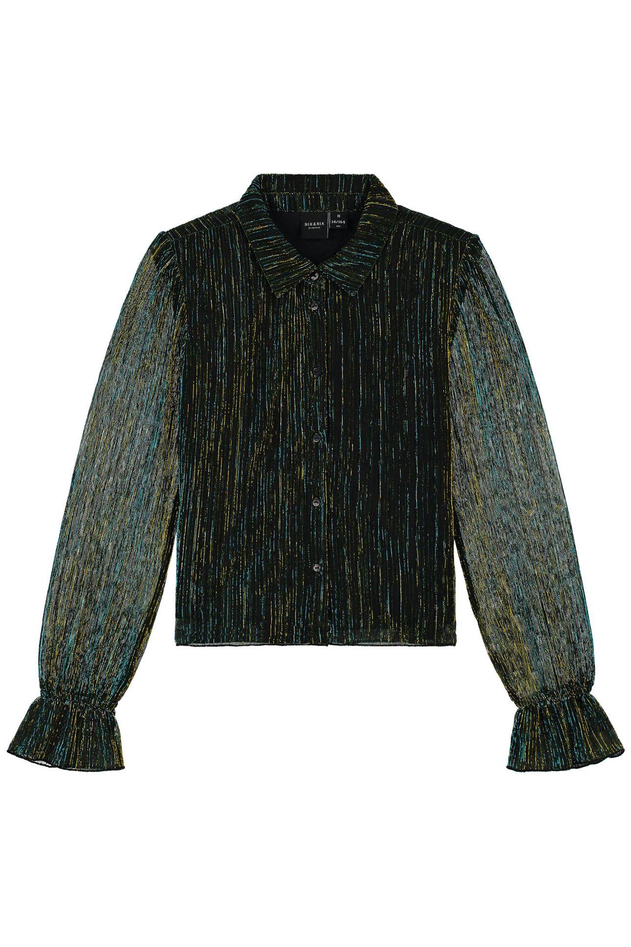 JILL BLOUSE DARK BLUE LUREX 1
