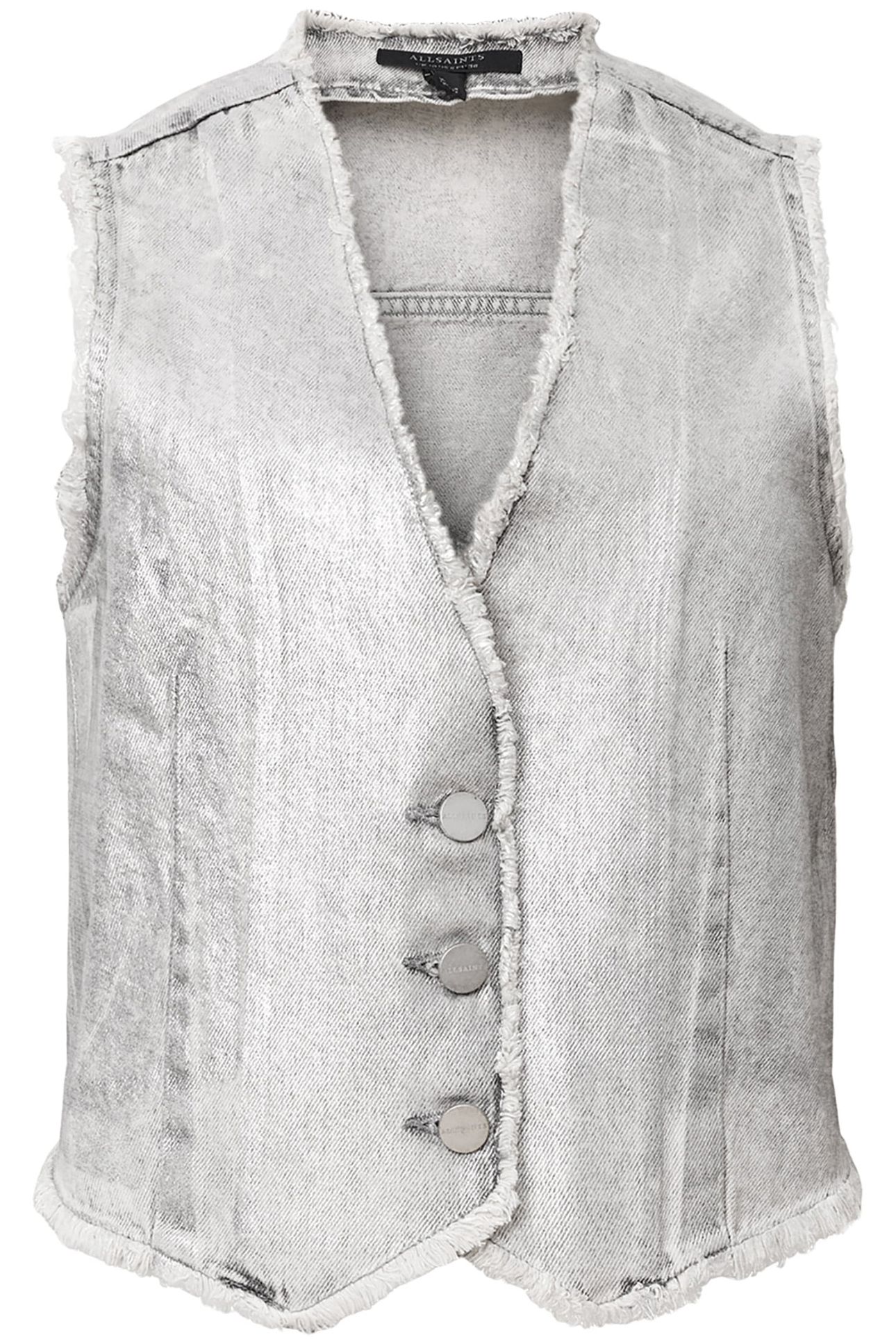 ANDREA WAISTCOAT METALLIC SILVER 4