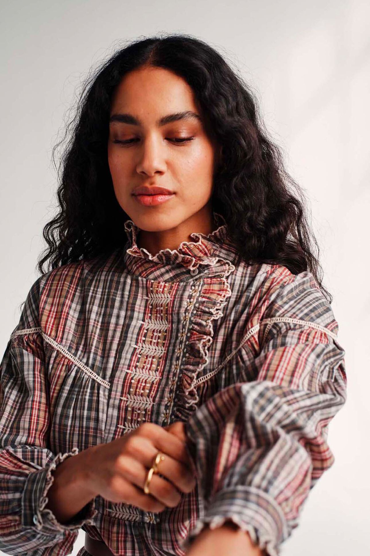 DRESS LISA GREEN CHECKS 2
