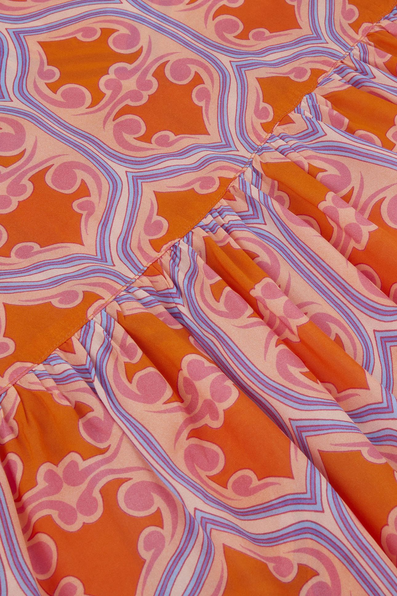 ELEONOR BLOUSE ORANGE PATTERN 4