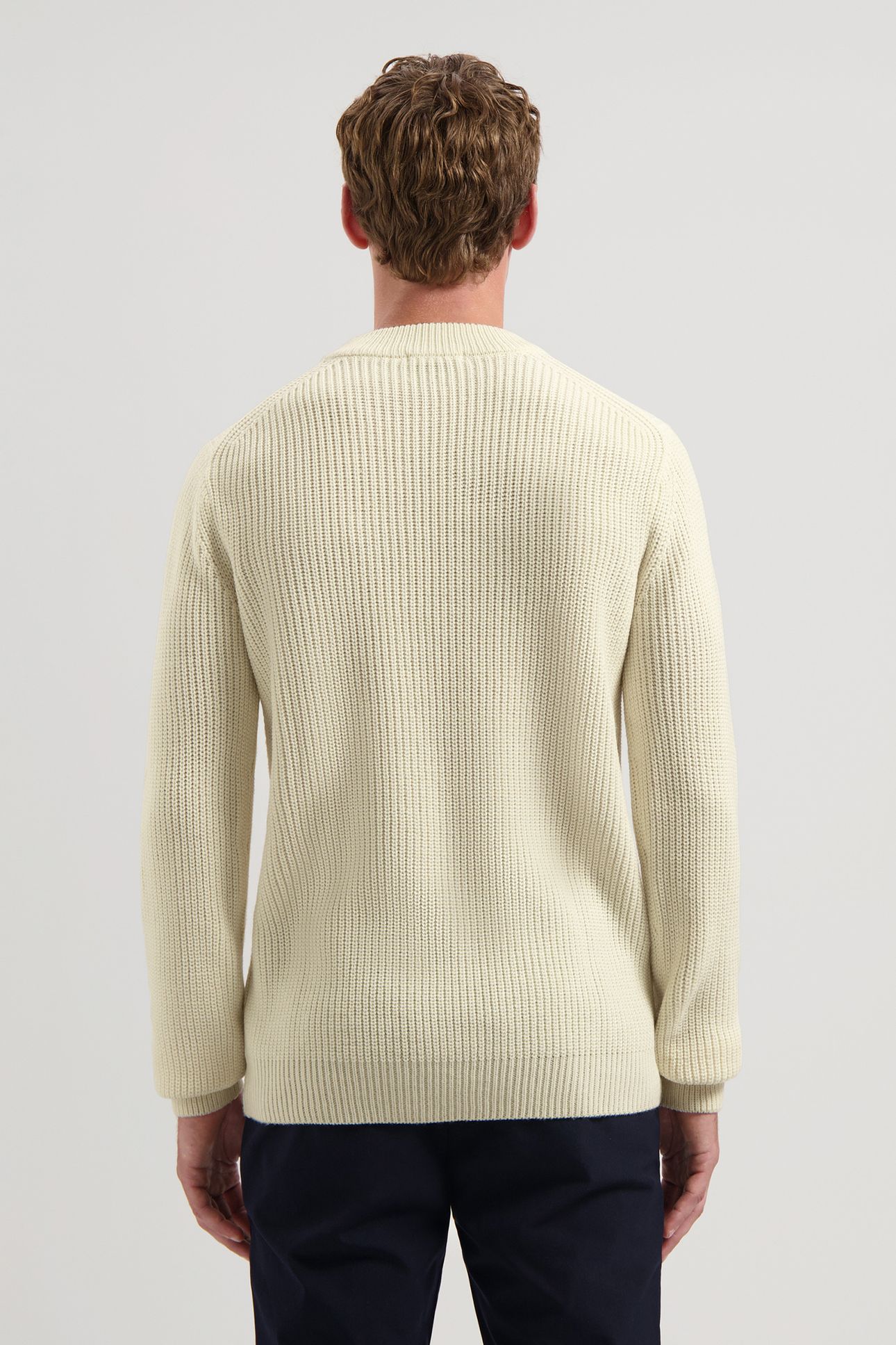 DS-CREW RIBKNIT OFFWHITE 2